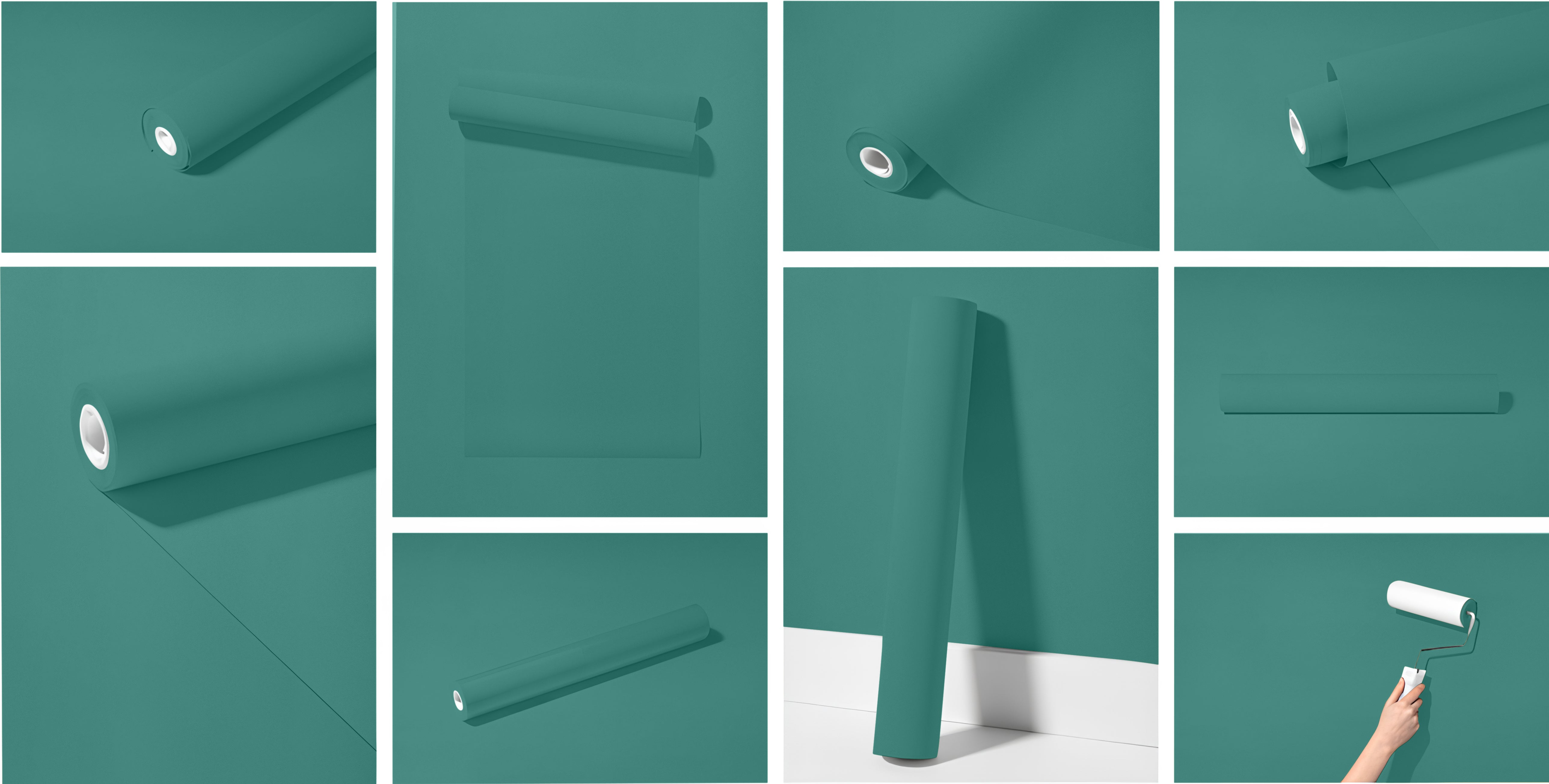 Peel & Stick Removable Re-usable Paint - Color RAL 6033 Mint Turquoise - offRAL™ - RALRAW LLC, USA