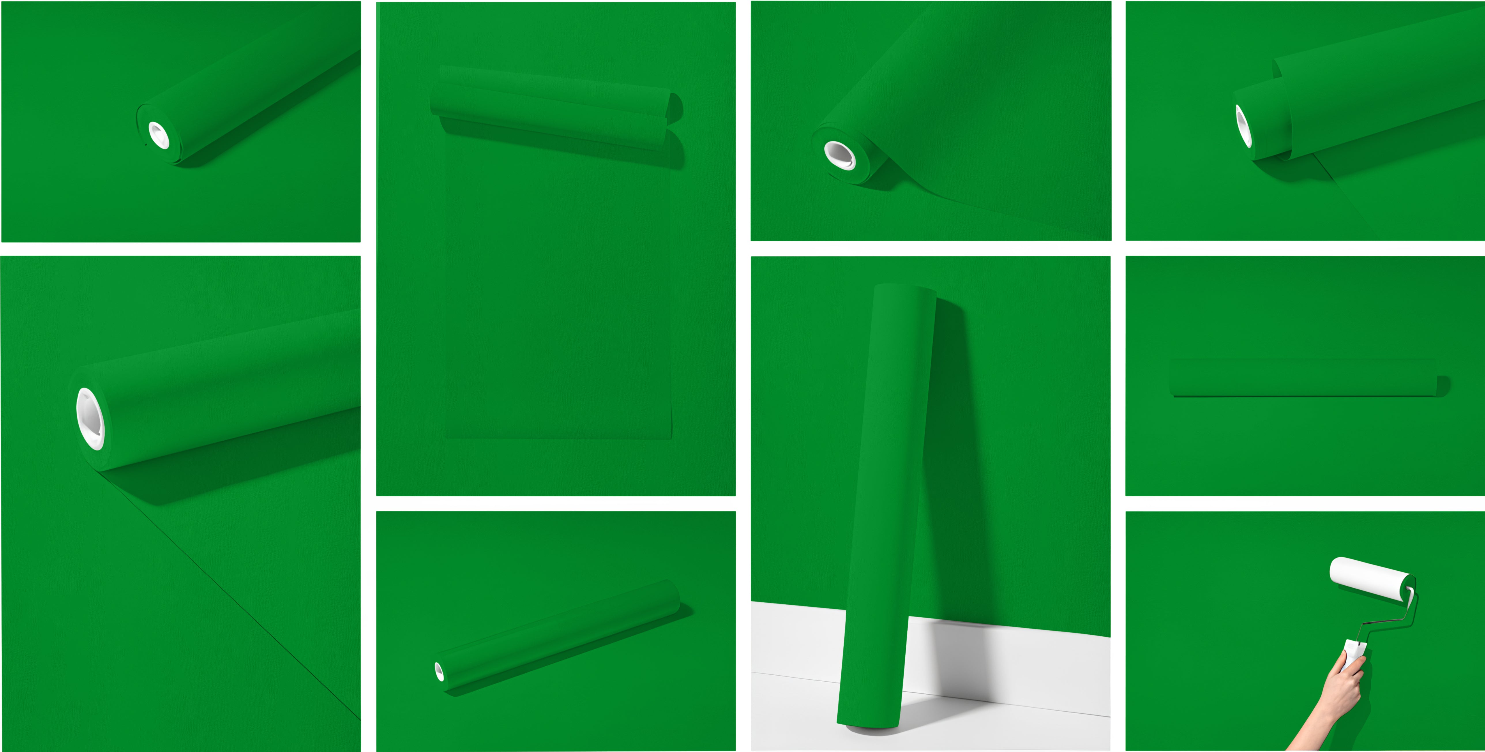 Peel & Stick Removable Re-usable Paint - Color RAL 6037 Pure Green - offRAL™ - RALRAW LLC, USA