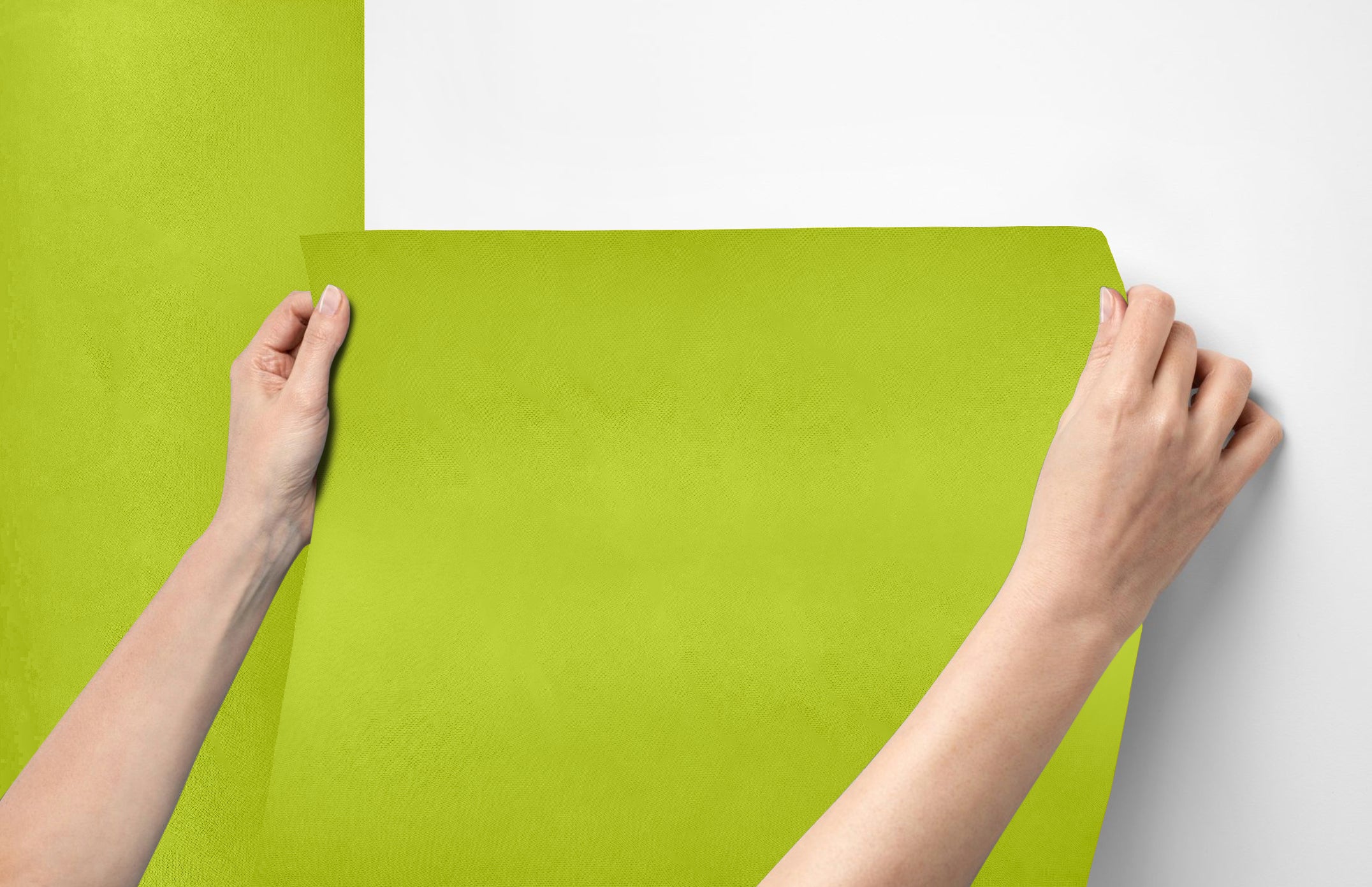 Peel & Stick Removable Re-usable Paint - Color RAL 6039 Fibrous Green - offRAL™ - RALRAW LLC, USA