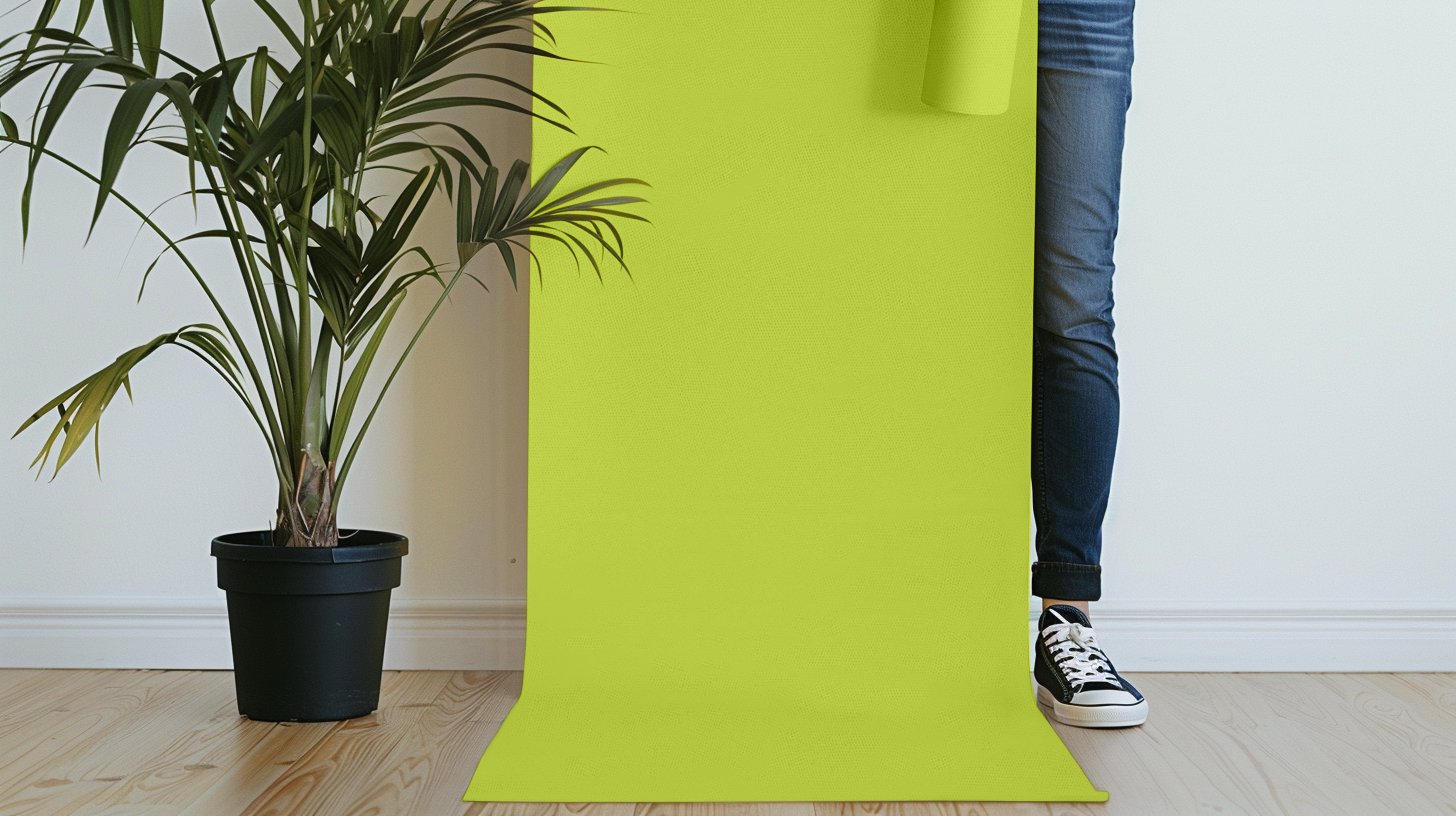 Peel & Stick Removable Re-usable Paint - Color RAL 6039 Fibrous Green - offRAL™ - RALRAW LLC, USA