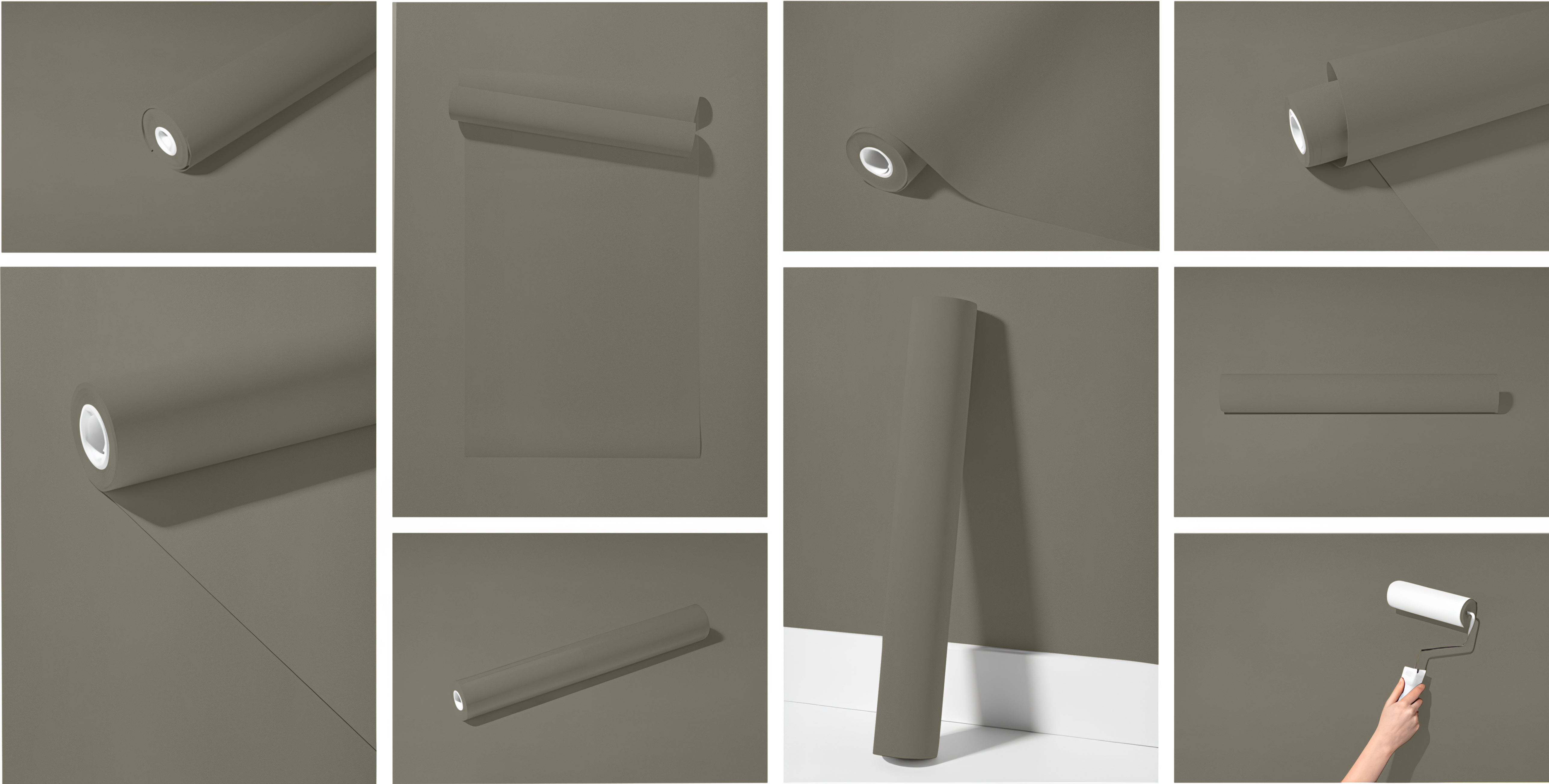 Peel & Stick Removable Re-usable Paint - Color RAL 7003 Moss Grey - offRAL™ - RALRAW LLC, USA