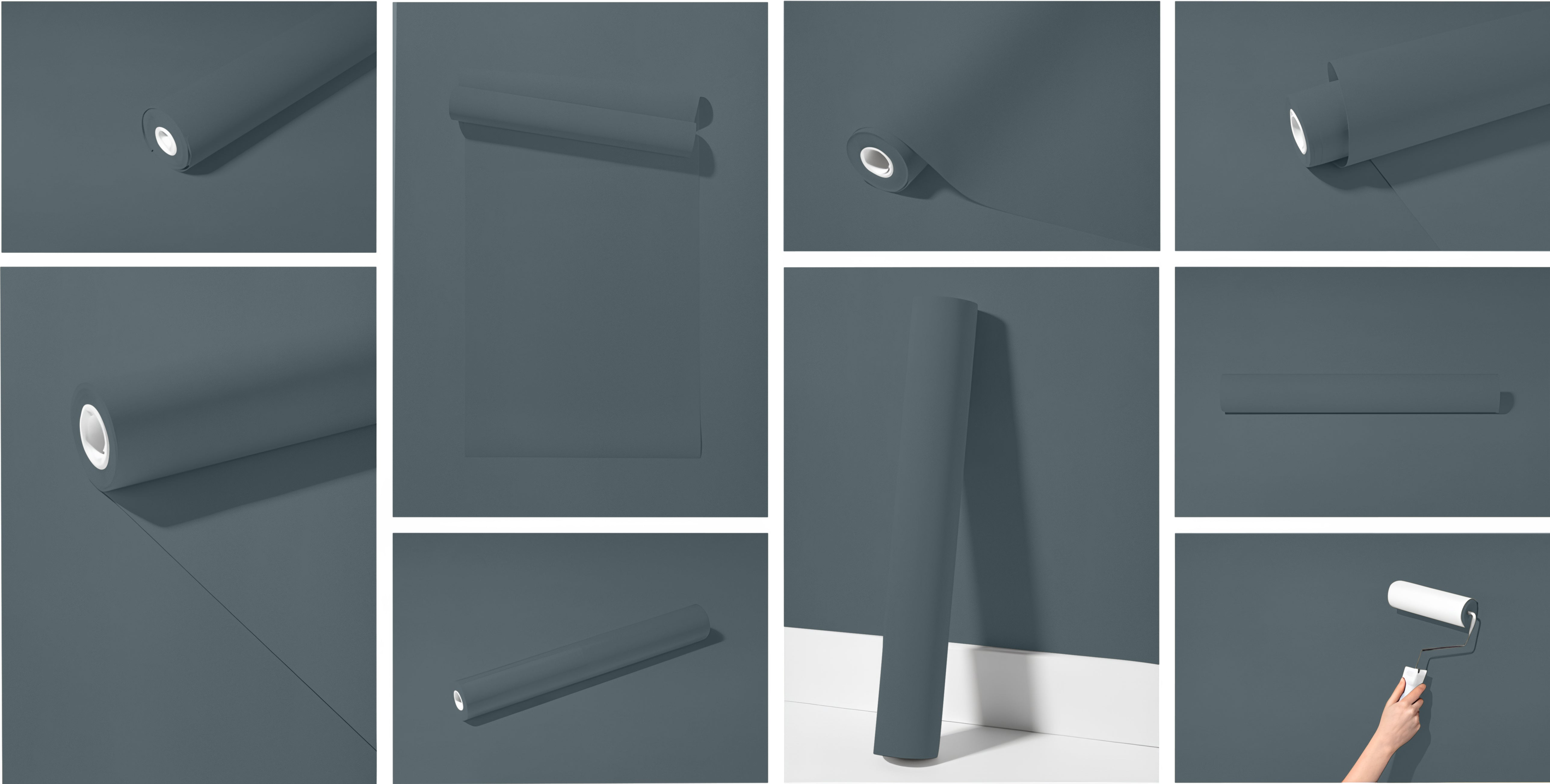 Peel & Stick Removable Re-usable Paint - Color RAL 7031 Blue Grey - offRAL™ - RALRAW LLC, USA