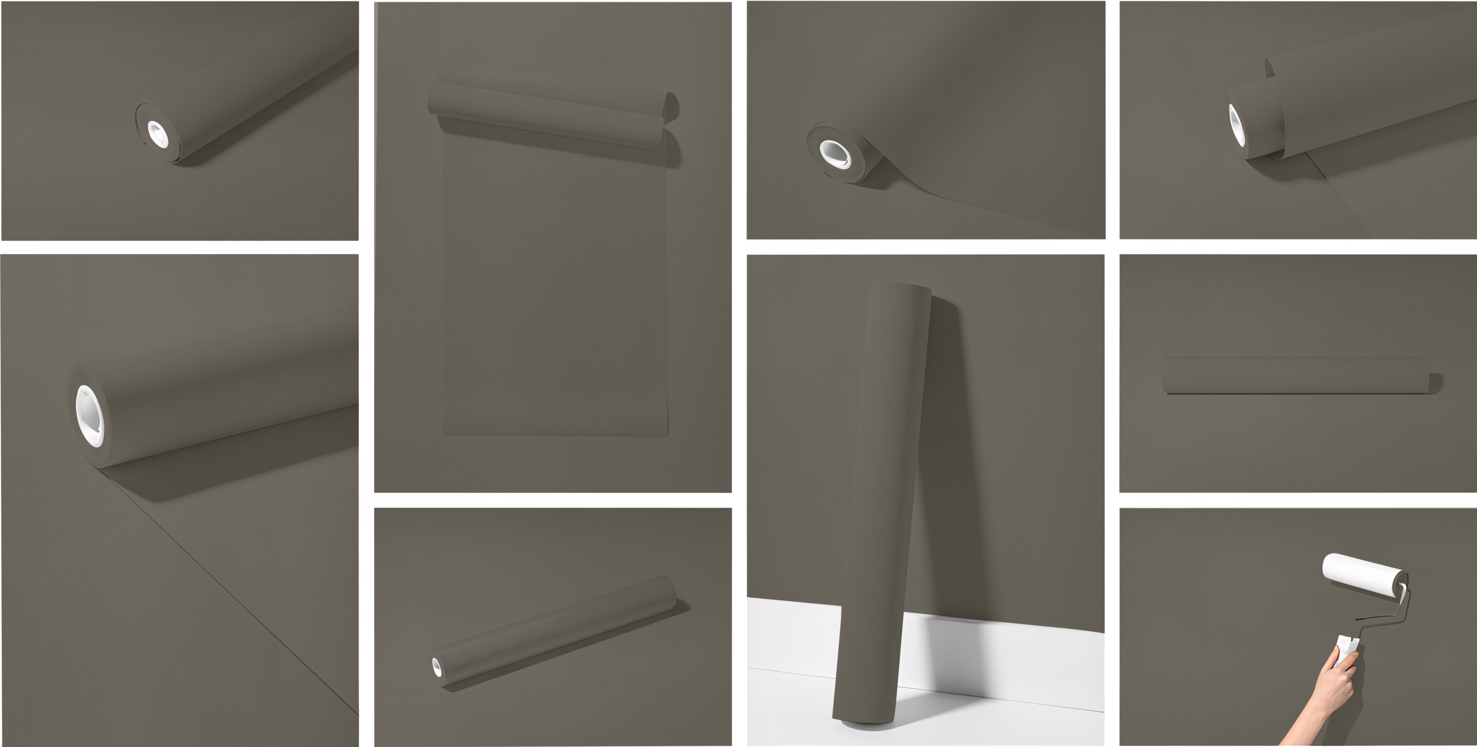 Peel & Stick Removable Re-usable Paint - Color RAL 7039 Quartz Grey - offRAL™ - RALRAW LLC, USA