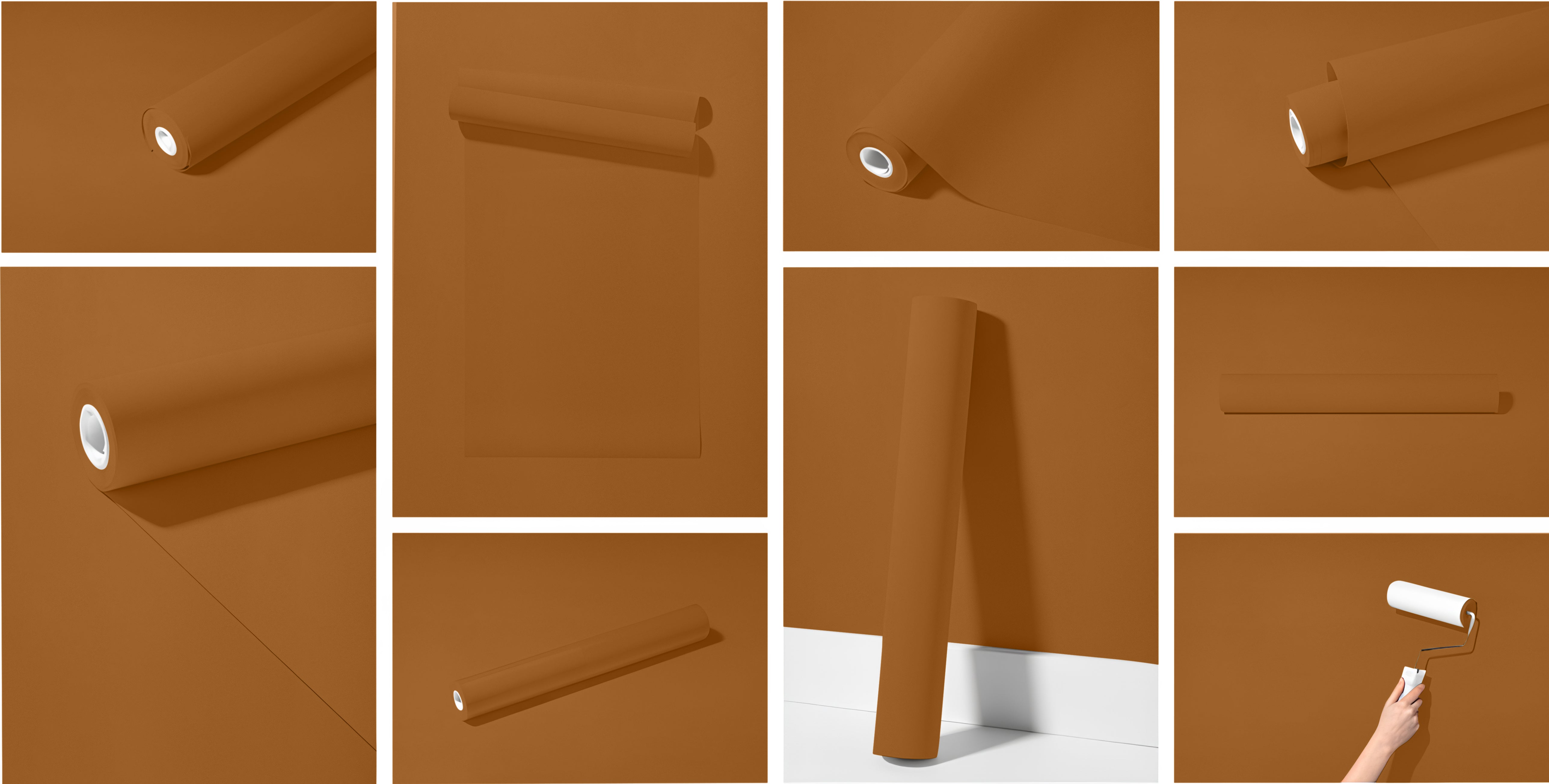 Peel & Stick Removable Re-usable Paint - Color RAL 8001 Ochre Brown - offRAL™ - RALRAW LLC, USA