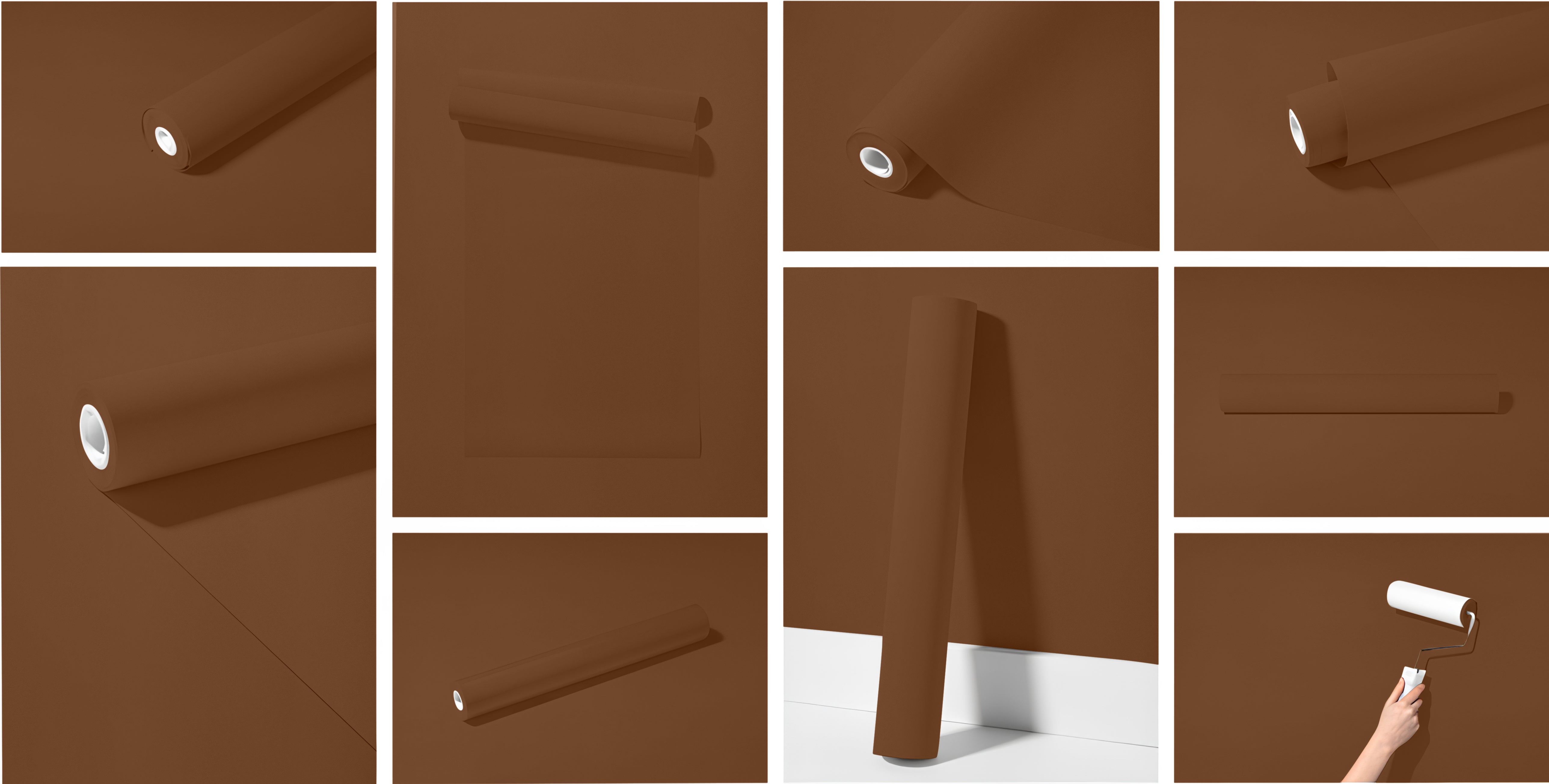 Peel & Stick Removable Re-usable Paint - Color RAL 8007 Fawn Brown - offRAL™ - RALRAW LLC, USA