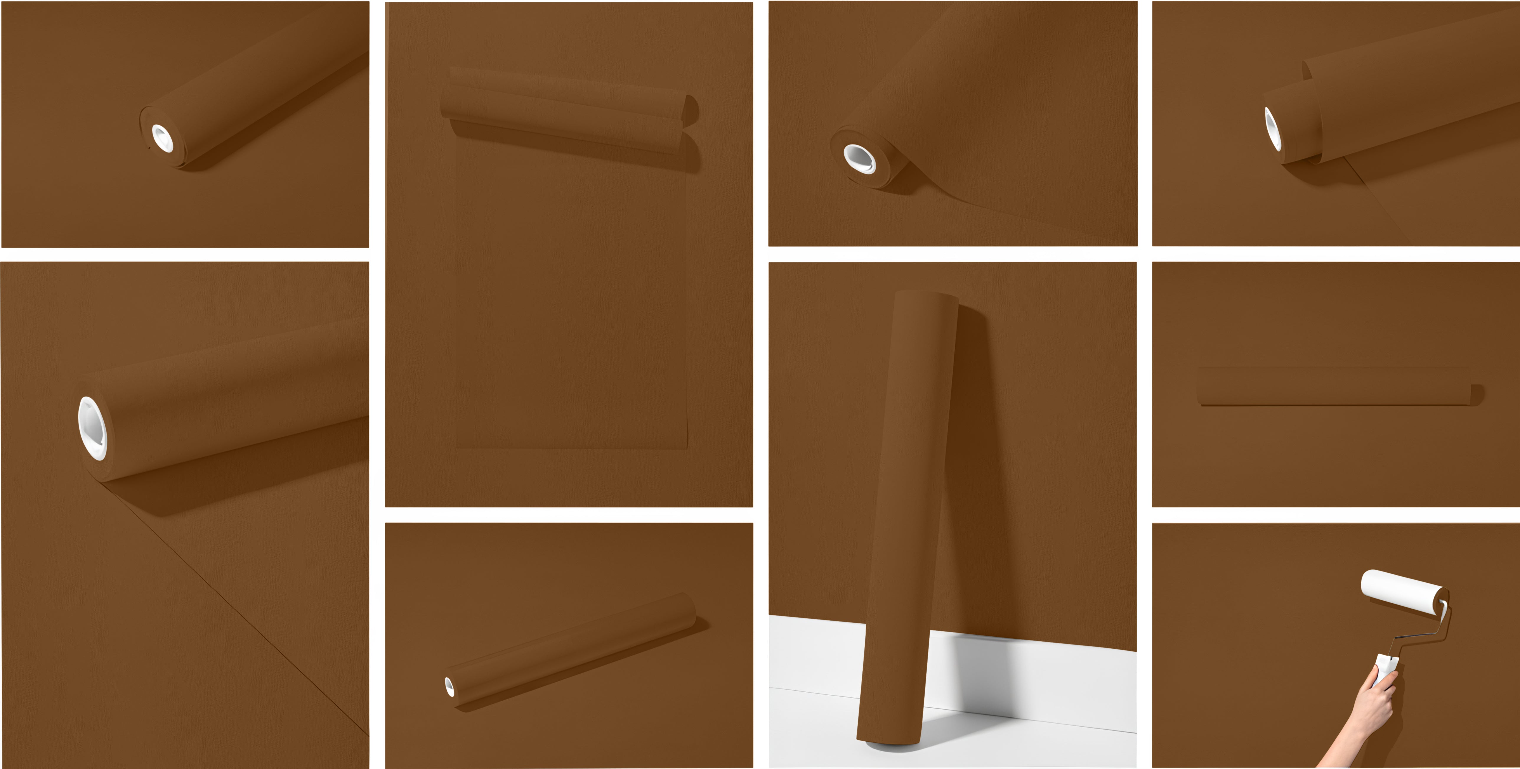 Peel & Stick Removable Re-usable Paint - Color RAL 8008 Olive Brown - offRAL™ - RALRAW LLC, USA