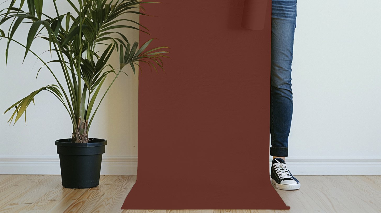 Peel & Stick Removable Re-usable Paint - Color RAL 8012 Red Brown - offRAL™ - RALRAW LLC, USA