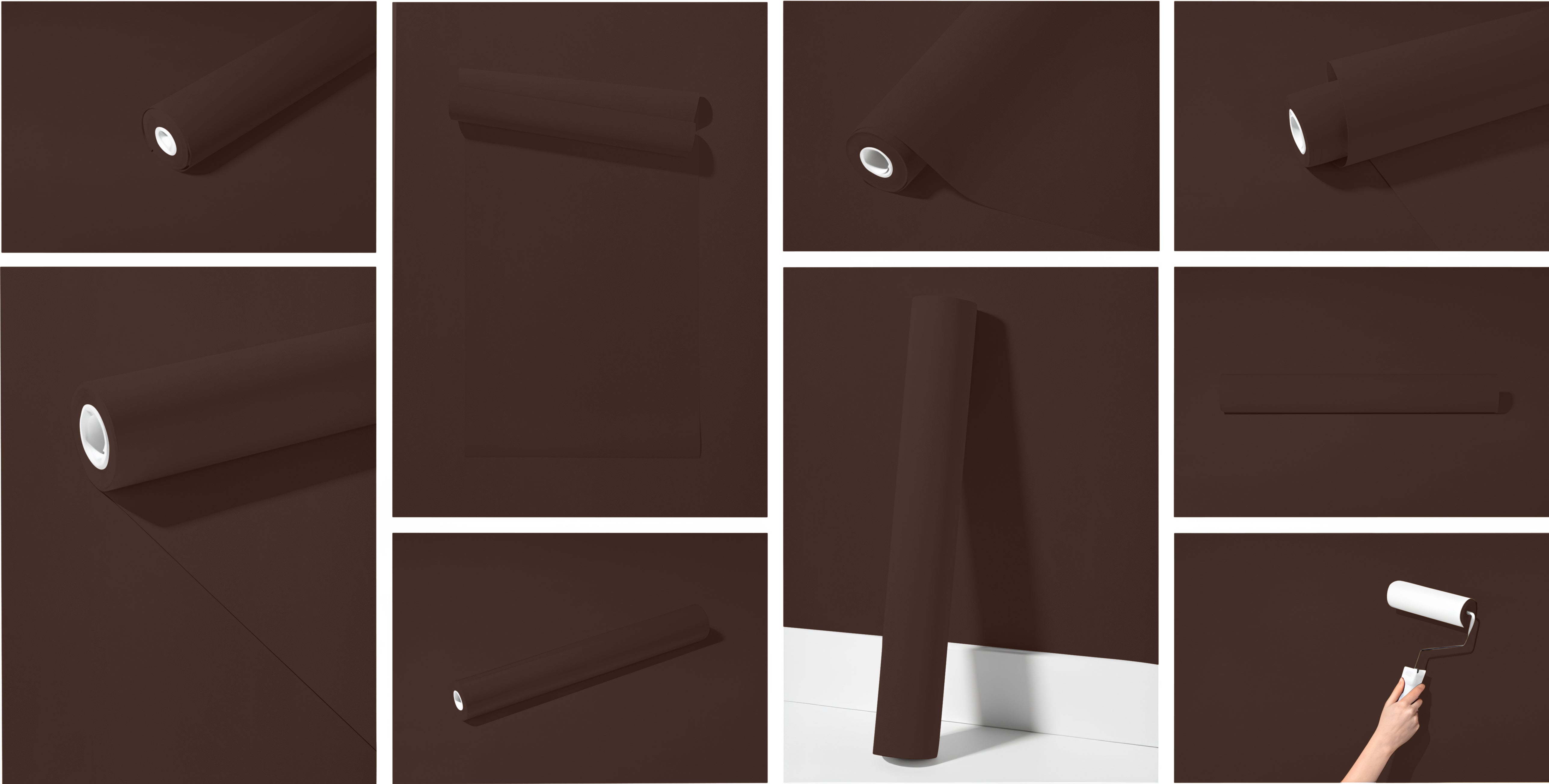 Peel & Stick Removable Re-usable Paint - Color RAL 8017 Chocolate Brown - offRAL™ - RALRAW LLC, USA