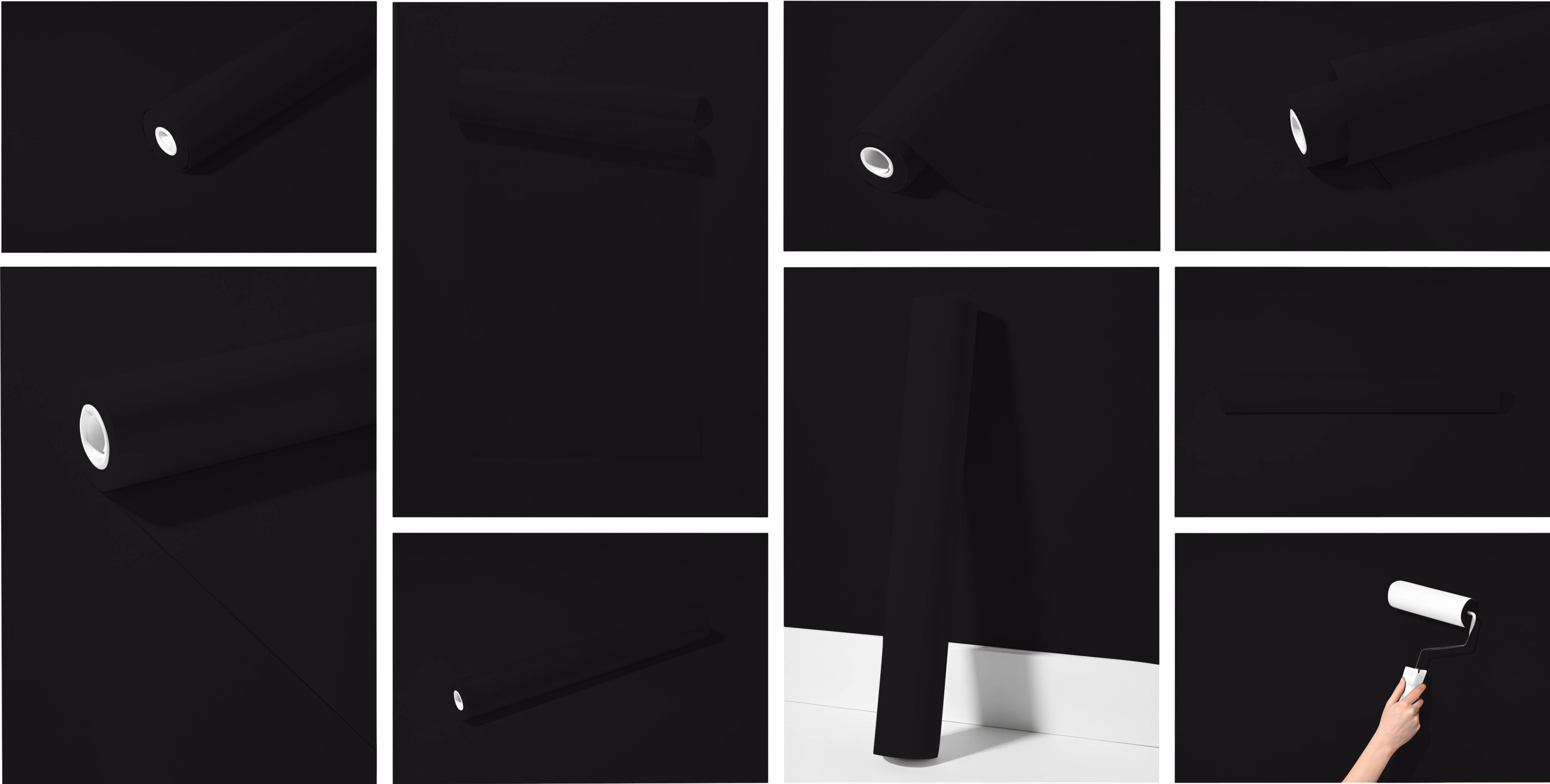 Peel & Stick Removable Re-usable Paint - Color RAL 8022 Black Brown - offRAL™ - RALRAW LLC, USA