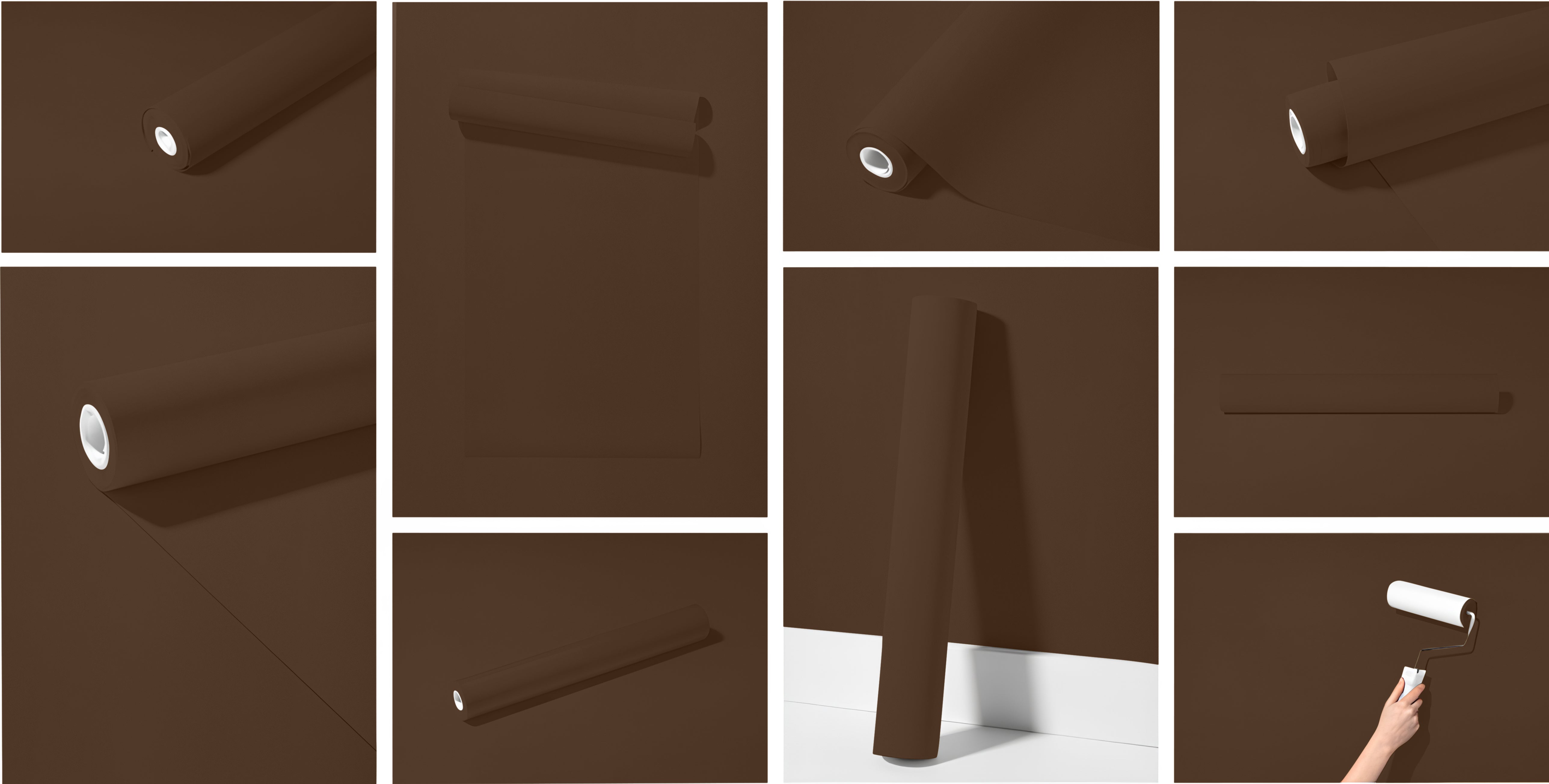 Peel & Stick Removable Re-usable Paint - Color RAL 8028 Terra Brown - offRAL™ - RALRAW LLC, USA