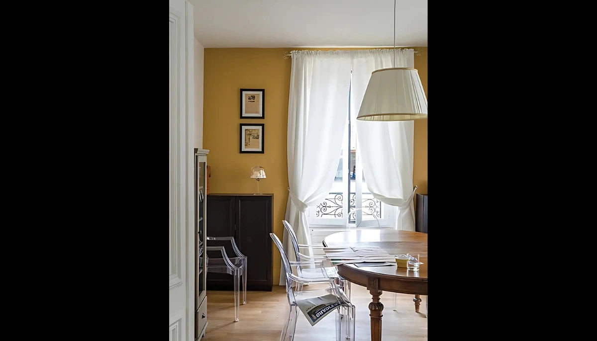 Abzieh- und Klebefarbe – RAL 1024 Ockergelb – vorübergehend mieterfreundliche, tapetenähnliche Farbe – offRAL™