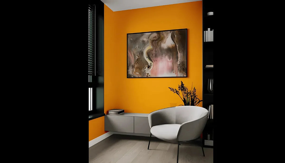 Selbstklebende Farbe - RAL 1033 Dahliegelb - temporäre tapetenähnliche Farbe für jede glatte Oberfläche - offRAL™