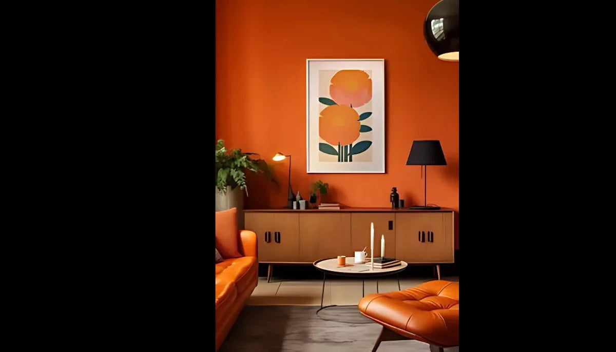 Selbstklebende Farbe - RAL 2001 Rotorange - temporäre tapetenähnliche Farbe für jede glatte Oberfläche - offRAL™