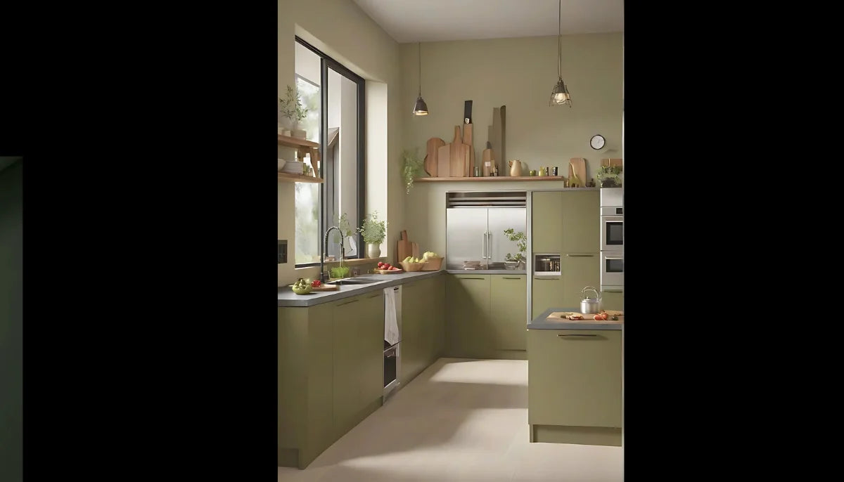 Kontaktfarbe - RAL 6013 Schilfgrün - Airbnb-freundliche Farbe für jede glatte Oberfläche - offRAL™