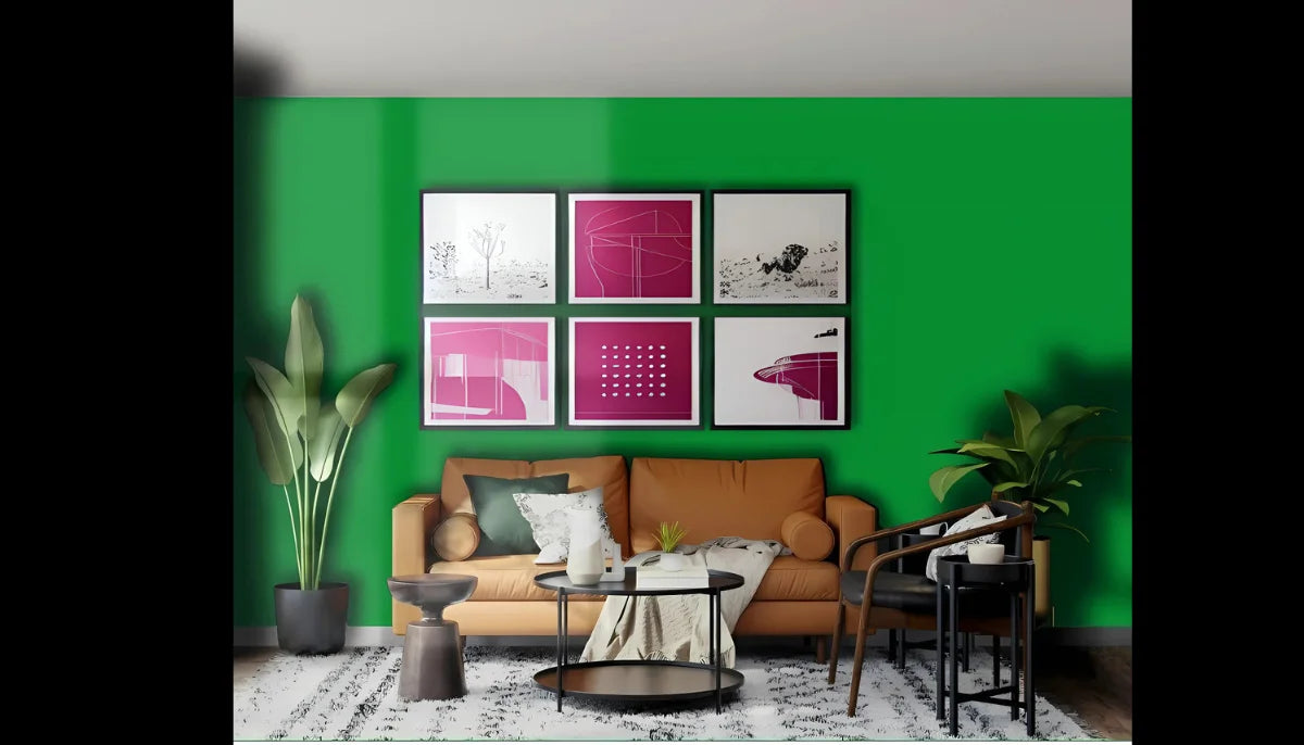 Abzieh- und Klebefarbe – RAL 6037 Reingrün – vorübergehend mieterfreundliche, tapetenähnliche Farbe – offRAL™