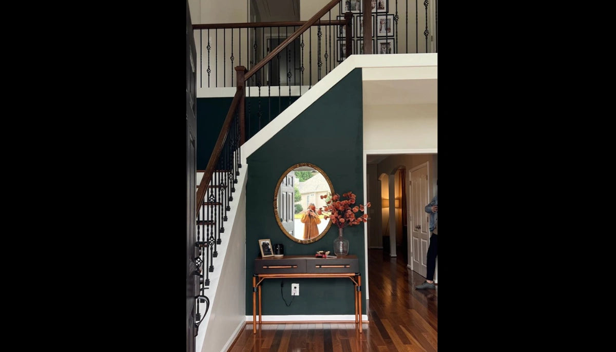 Tragbare Farbe - RAL 6012 Schwarzgrün - 1. Farbe in Blättern, bereit zur Wiederverwendung auf jeder glatten Oberfläche - offRAL™