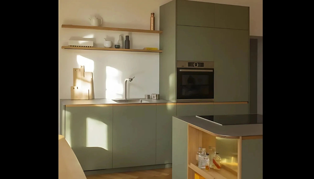 Kontaktfarbe - RAL 6013 Schilfgrün - Airbnb-freundliche Farbe für jede glatte Oberfläche - offRAL™