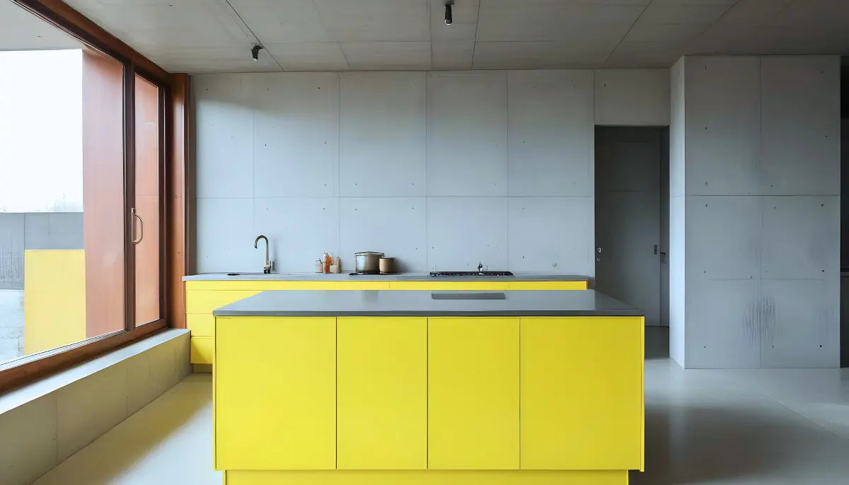 Selbstklebende Farbe - RAL 1016 Schwefelgelb - temporäre tapetenähnliche Farbe für jede glatte Oberfläche - offRAL™