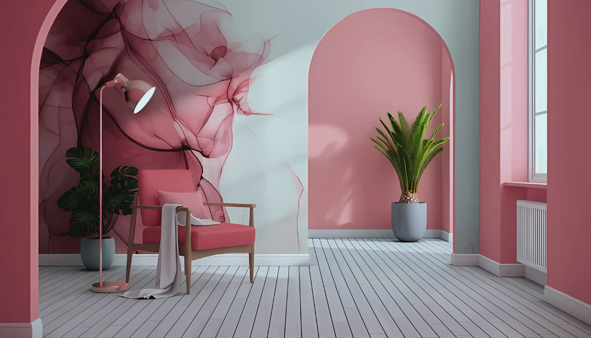 Abzieh- und Klebefarbe – RAL 3015 Hellrosa – vorübergehend mieterfreundliche, tapetenähnliche Farbe – offRAL™