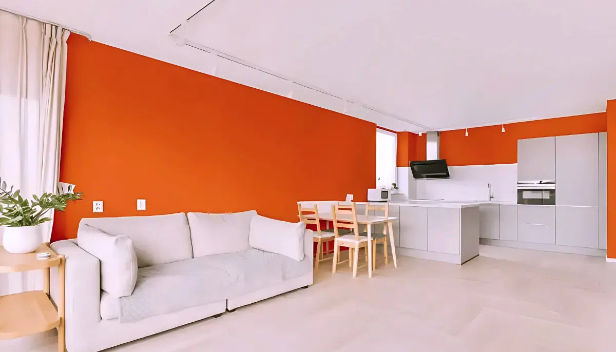 Selbstklebende Farbe - RAL 2017 RAL Orange - temporäre tapetenähnliche Farbe für jede glatte Oberfläche - offRAL™