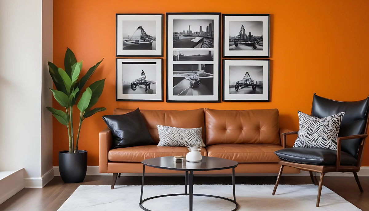 Tragbare Farbe – RAL 2011 Dunkelorange – 1. Farbe in Plattenform, bereit zur Wiederverwendung auf allen glatten Oberflächen – offRAL™