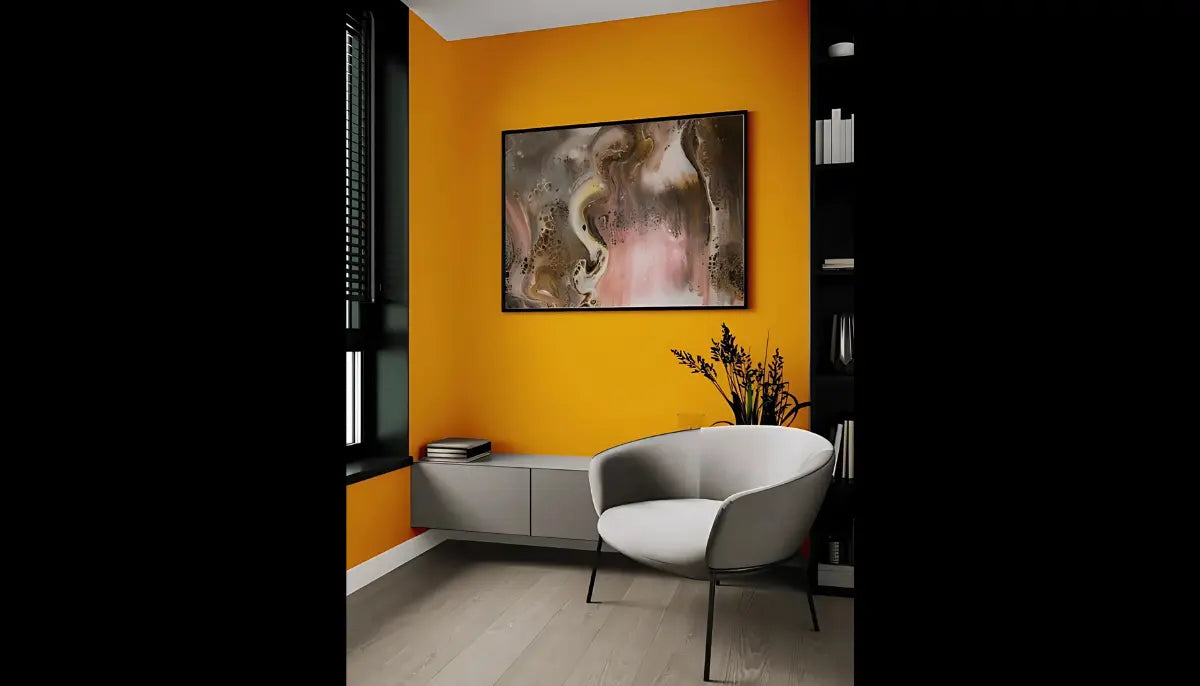 Selbstklebende Farbe - RAL 1007 Narzissengelb - temporäre tapetenähnliche Farbe für jede glatte Oberfläche - offRAL™