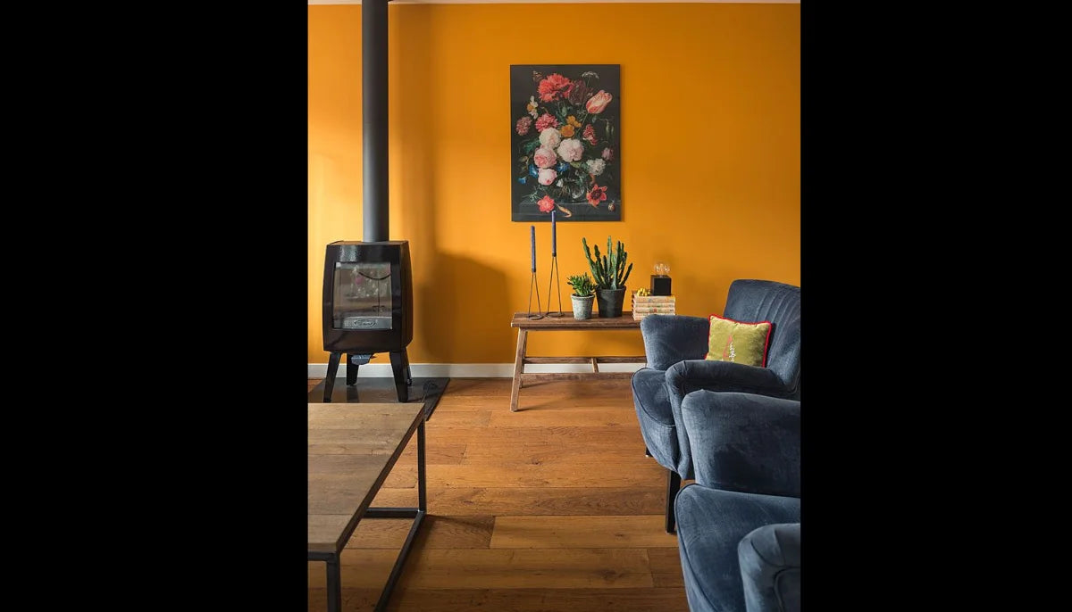 Selbstklebende Farbe - RAL 1007 Narzissengelb - temporäre tapetenähnliche Farbe für jede glatte Oberfläche - offRAL™