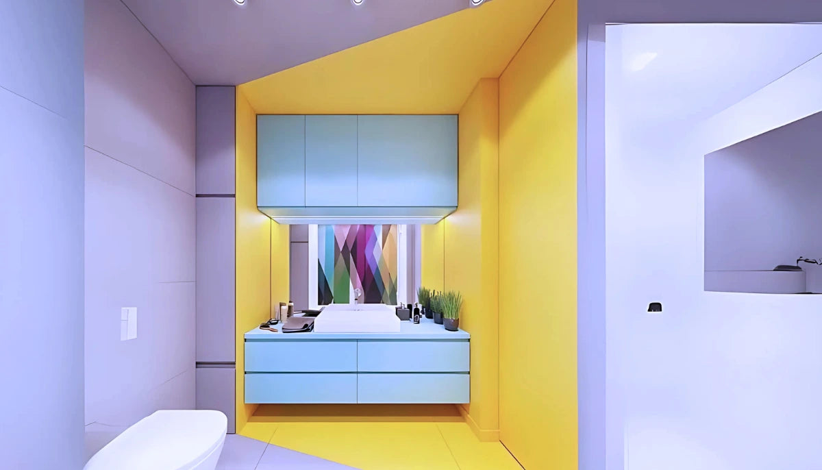 Selbstklebende Farbe - RAL 1016 Schwefelgelb - temporäre tapetenähnliche Farbe für jede glatte Oberfläche - offRAL™