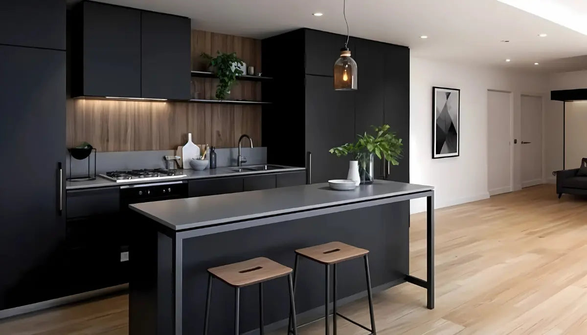 Kontaktfarbe - RAL 9011 Graphitschwarz - Airbnb-freundliche Farbe für jede glatte Oberfläche - offRAL™