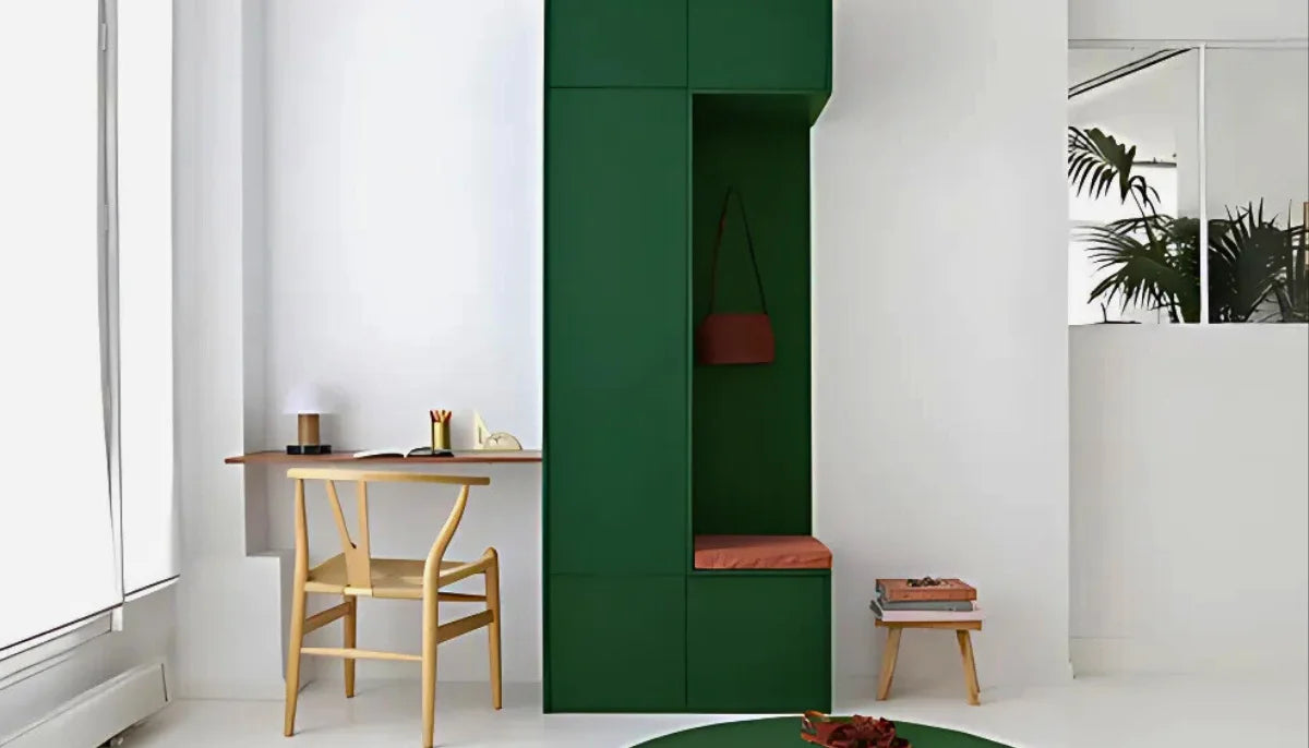 Temporäre Farbe - RAL 6035 Perlgrün - für Schränke, Arbeitsplatten, Wände, alle glatten Oberflächen - offRAL™