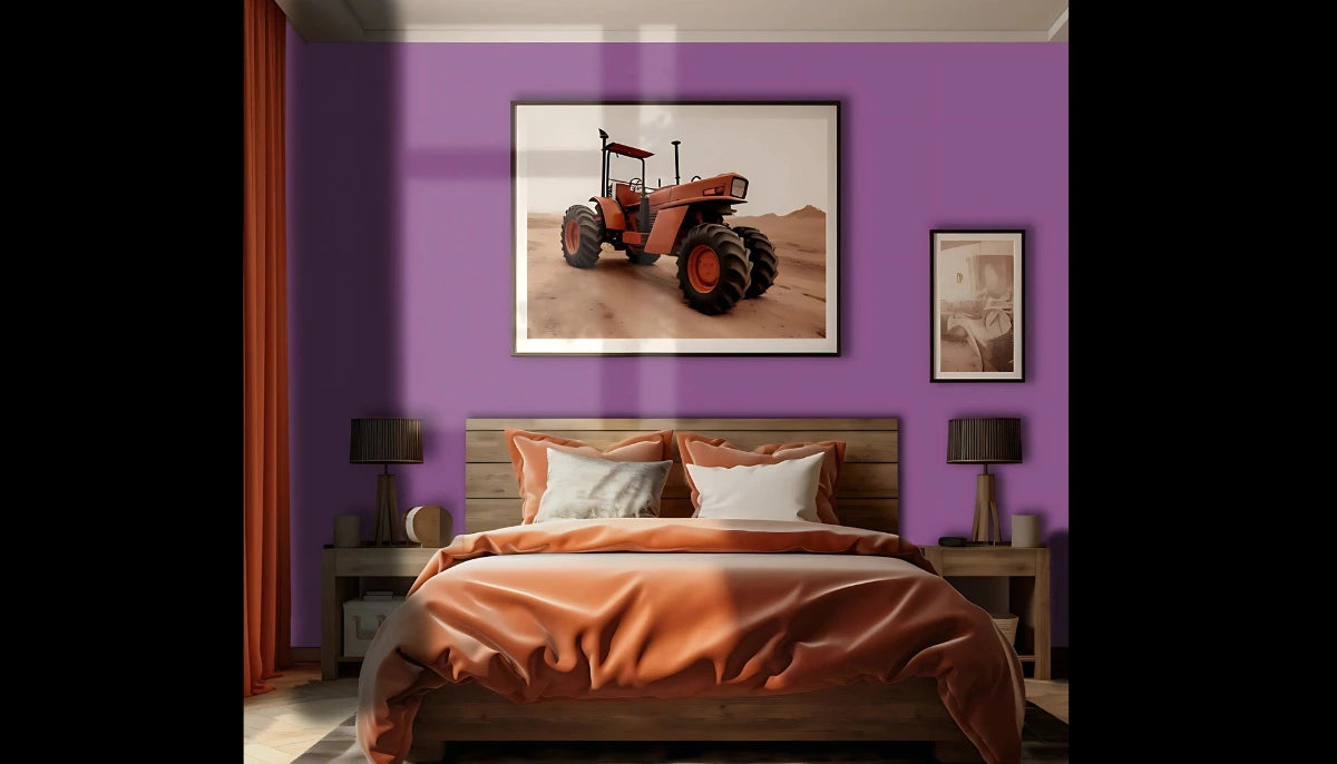 Tragbare Farbe - RAL 4008 Signalviolett - 1. Farbe in Plattenform, bereit zur Wiederverwendung auf allen glatten Oberflächen - offRAL™