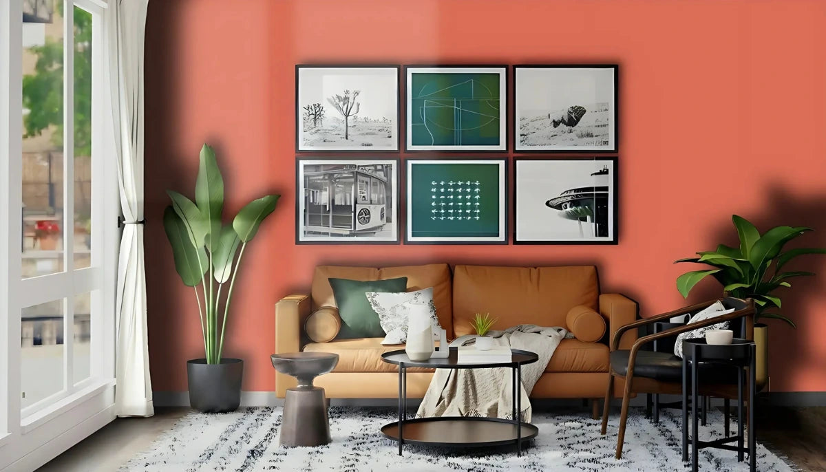 Kontaktfarbe - RAL 2012 Lachsorange - Airbnb-freundliche Farbe für jede glatte Oberfläche - offRAL™