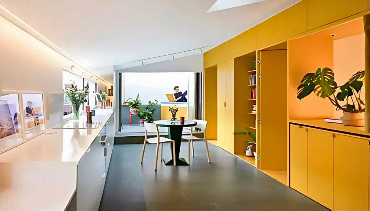 Tragbare Farbe - RAL 1004 Goldgelb - 1. Anstrich in Plattenform, bereit zur Wiederverwendung auf allen glatten Oberflächen - offRAL™