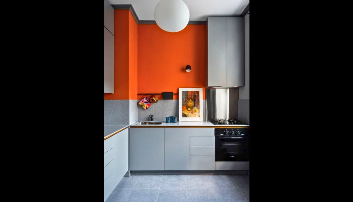 Kontaktfarbe - RAL 2005 Leuchtorange - Airbnb-freundliche Farbe für jede glatte Oberfläche - offRAL™