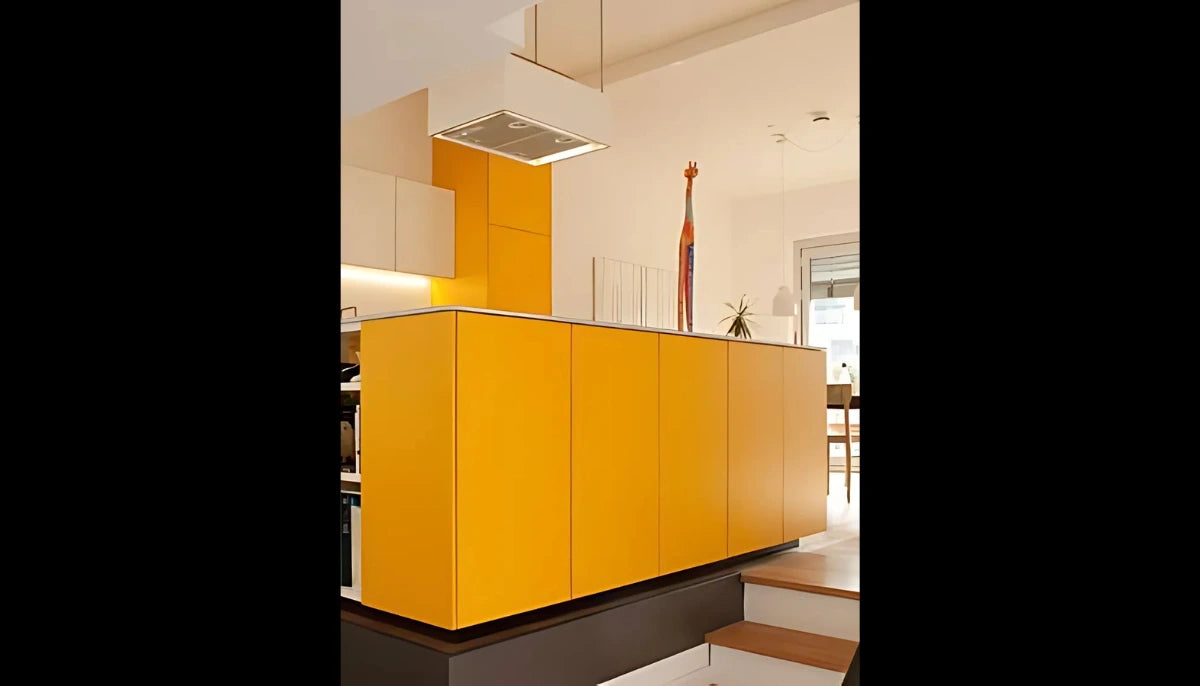 Kontaktfarbe - RAL 1028 Melonengelb - Airbnb-freundliche Farbe für jede glatte Oberfläche - offRAL™