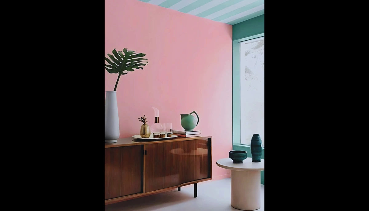 Abzieh- und Klebefarbe – RAL 3015 Hellrosa – vorübergehend mieterfreundliche, tapetenähnliche Farbe – offRAL™