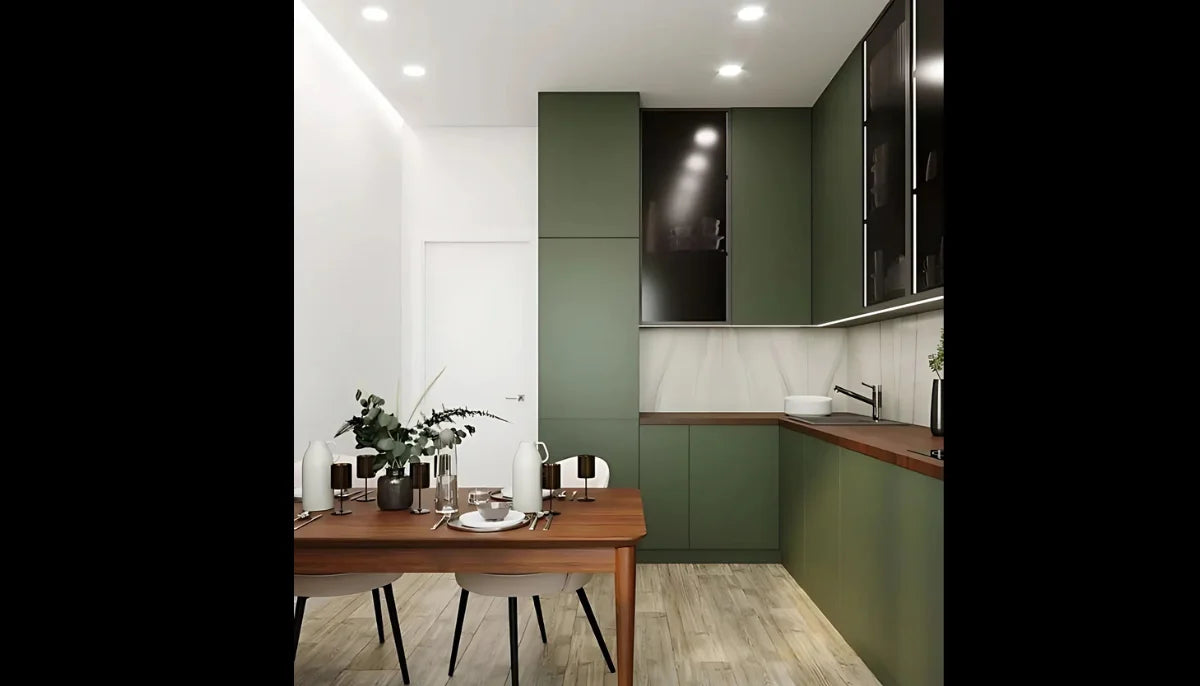 Selbstklebende Farbe - RAL 6003 Olivgrün - temporäre tapetenähnliche Farbe für jede glatte Oberfläche - offRAL™