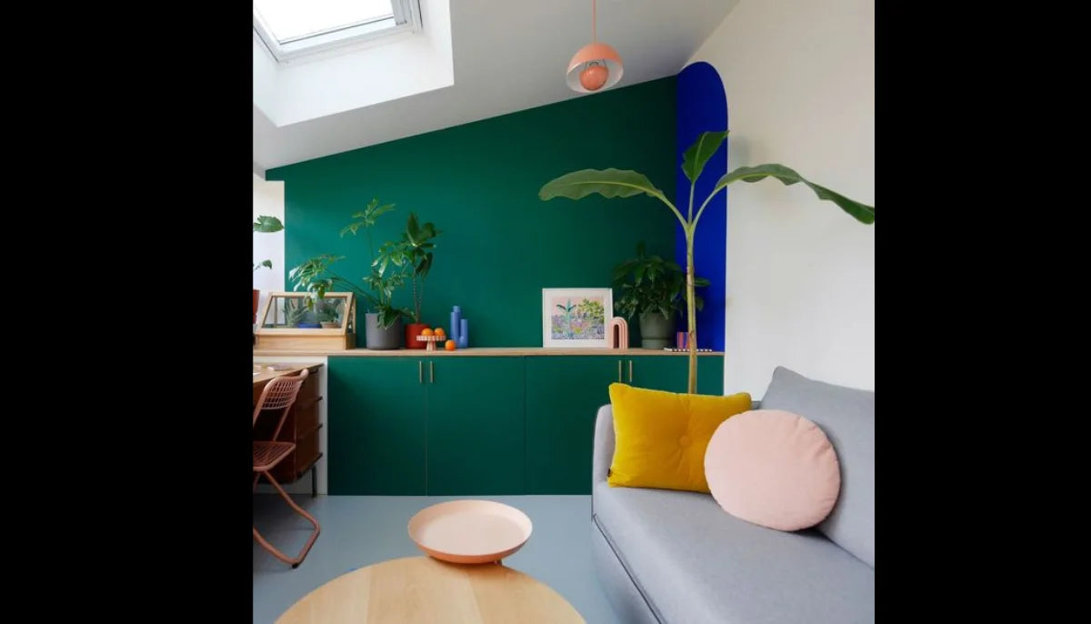 Kontaktfarbe - RAL 6026 Opalgrün - Airbnb-freundliche Farbe für jede glatte Oberfläche - offRAL™