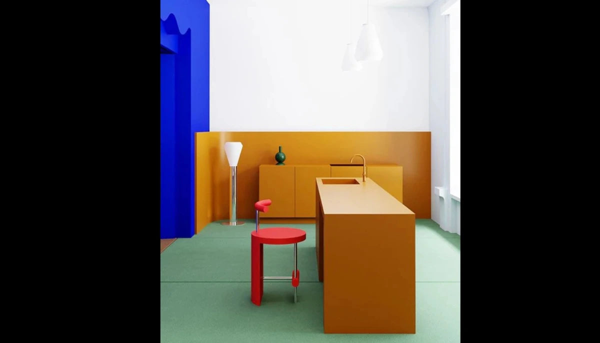 Temporäre Farbe - RAL 1006 Maisgelb - für Schränke, Arbeitsplatten, Wände, alle glatten Oberflächen - offRAL™