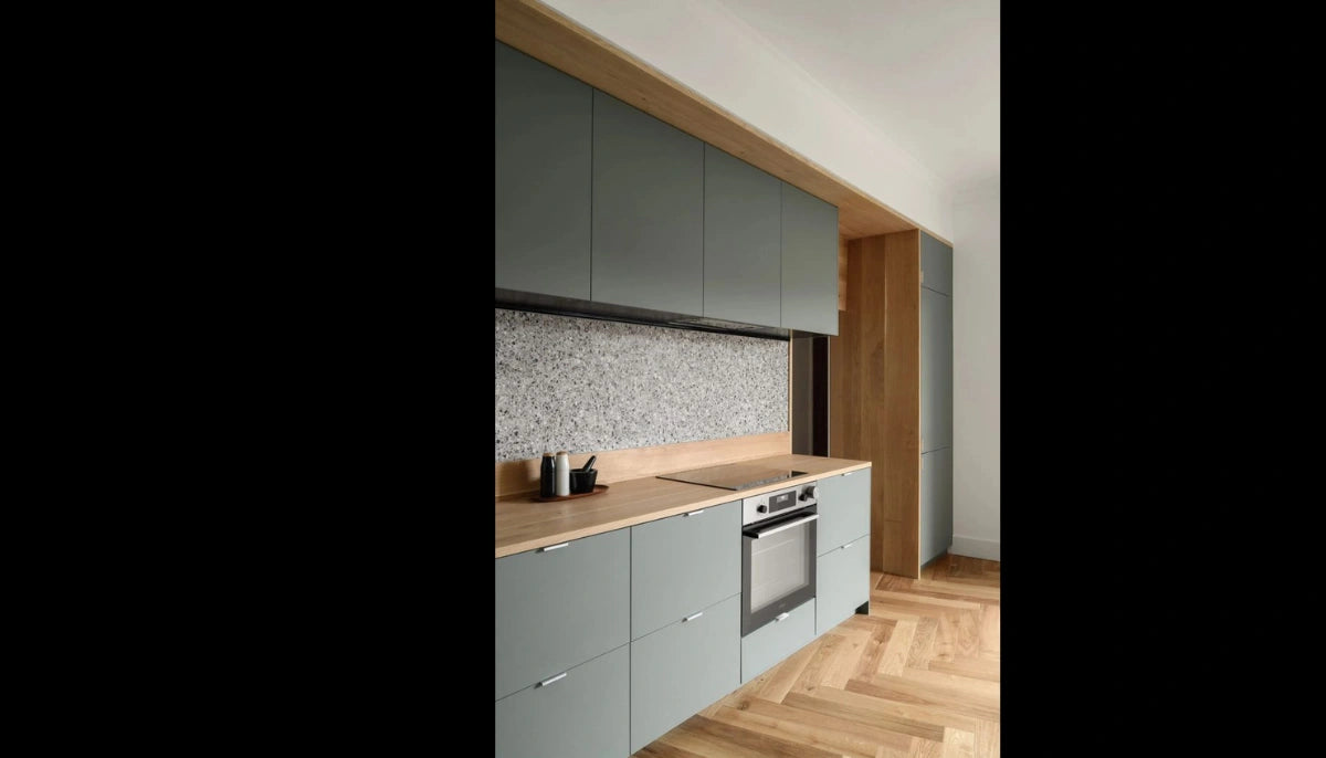 Selbstklebende Farbe - RAL 7009 Grüngrau - temporäre tapetenähnliche Farbe für jede glatte Oberfläche - offRAL™