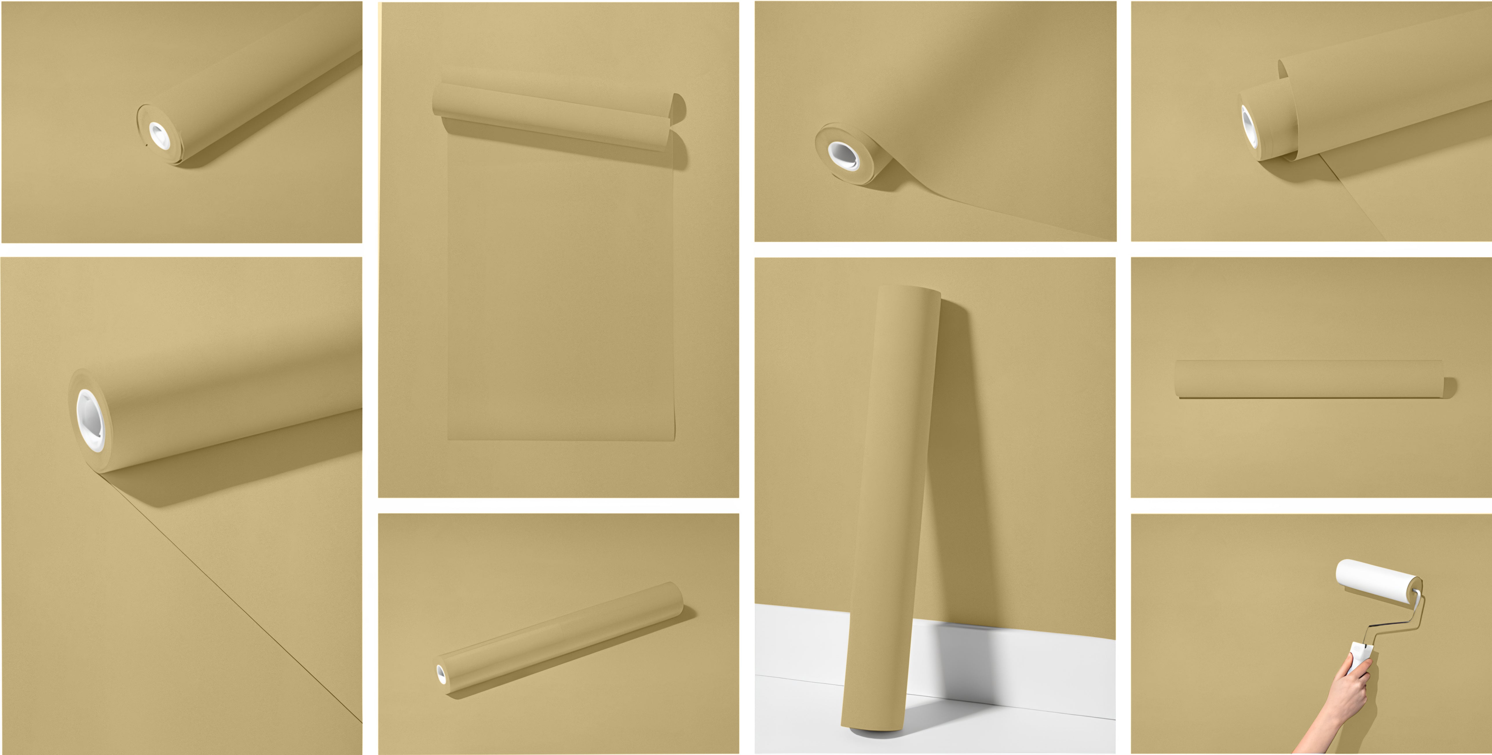 Peel & Stick Removable Re-usable Paint - Color RAL 1000 Green Beige - offRAL™ - RALRAW LLC, USA