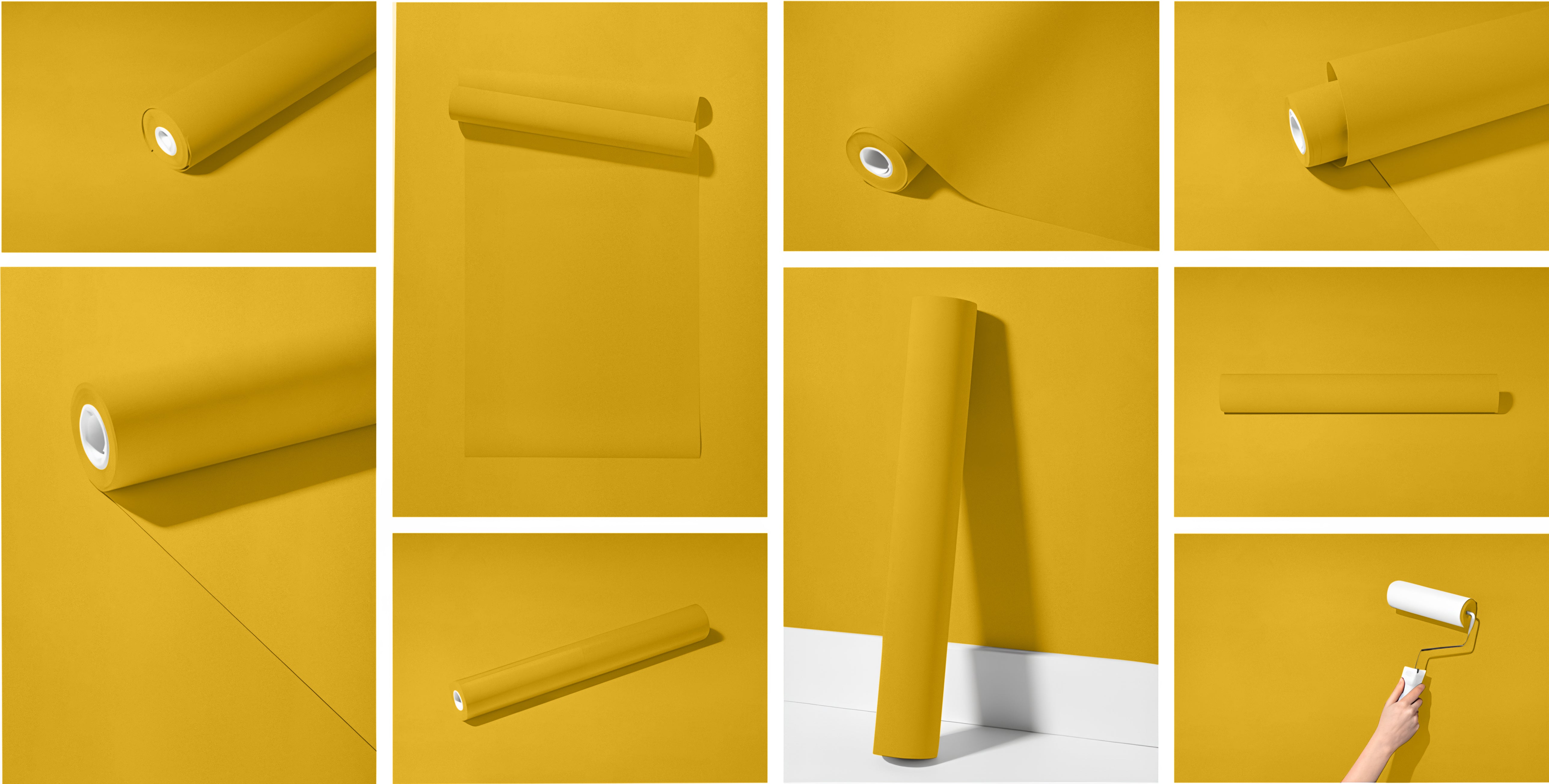 Peel & Stick Removable Re-usable Paint - Color RAL 1012 Lemon Yellow - offRAL™ - RALRAW LLC, USA