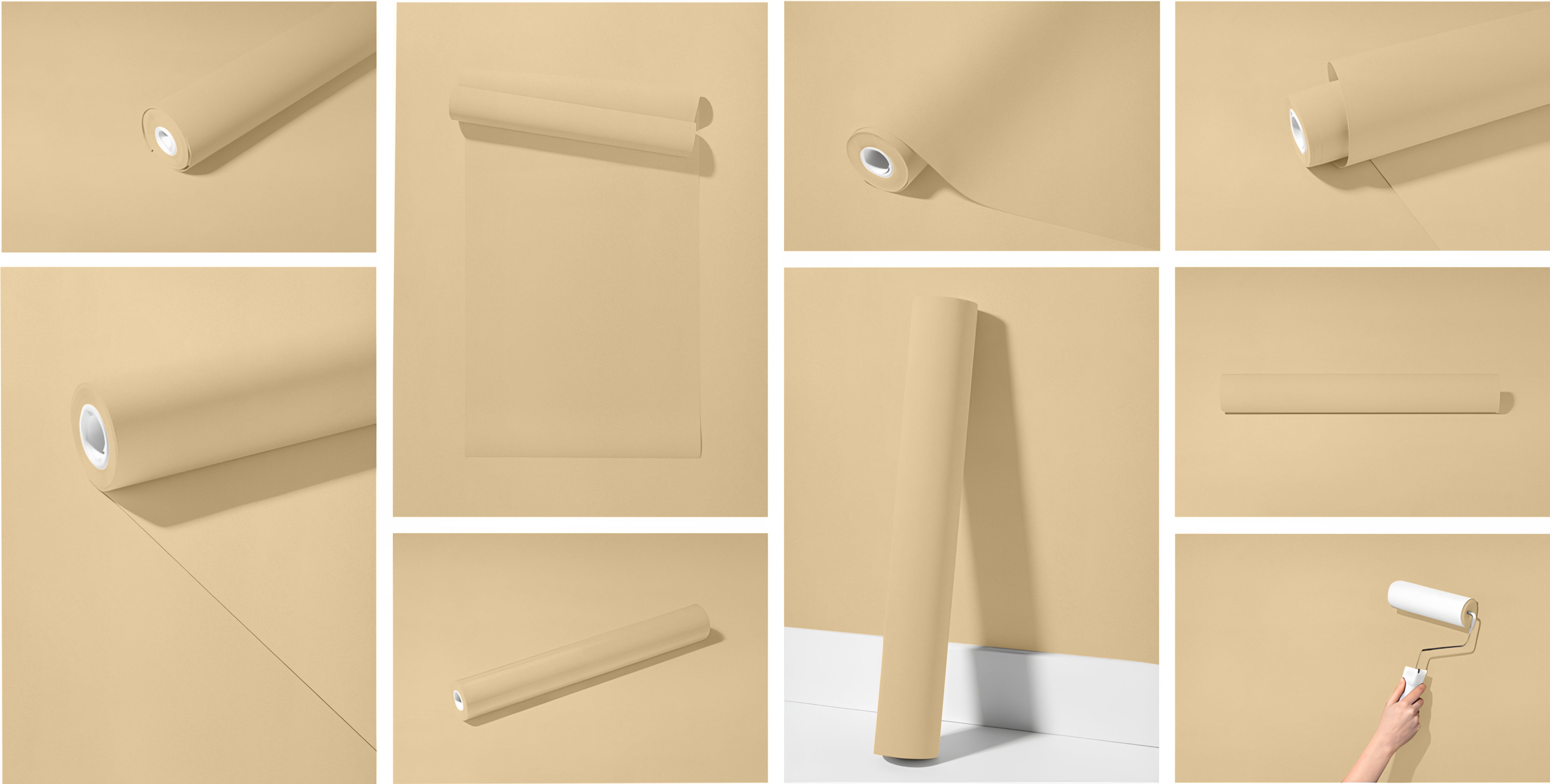 Peel & Stick Removable Re-usable Paint - Color RAL 1014 Ivory - offRAL™ - RALRAW LLC, USA