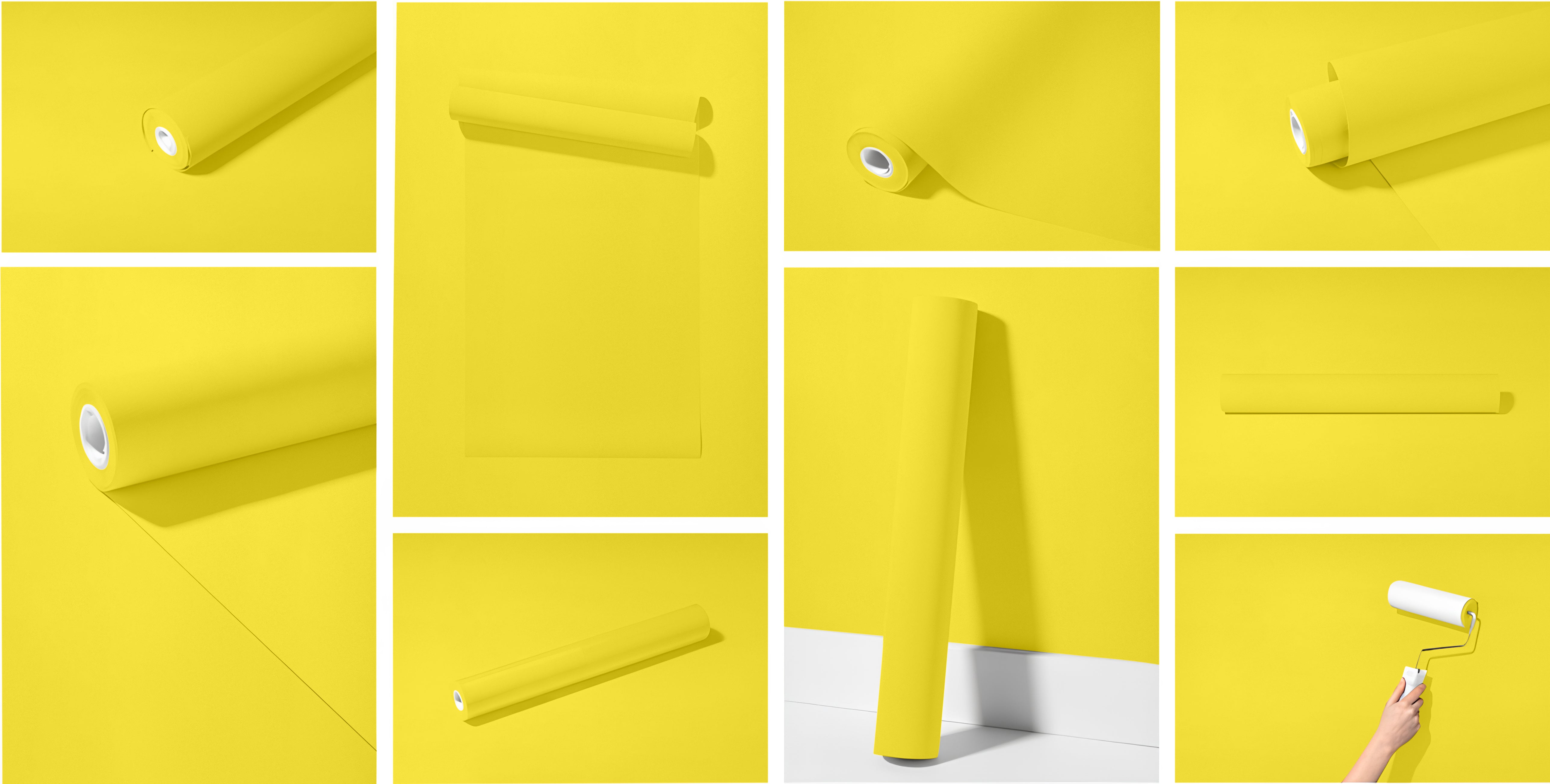 Peel & Stick Removable Re-usable Paint - Color RAL 1016 Sulfur Yellow - offRAL™ - RALRAW LLC, USA