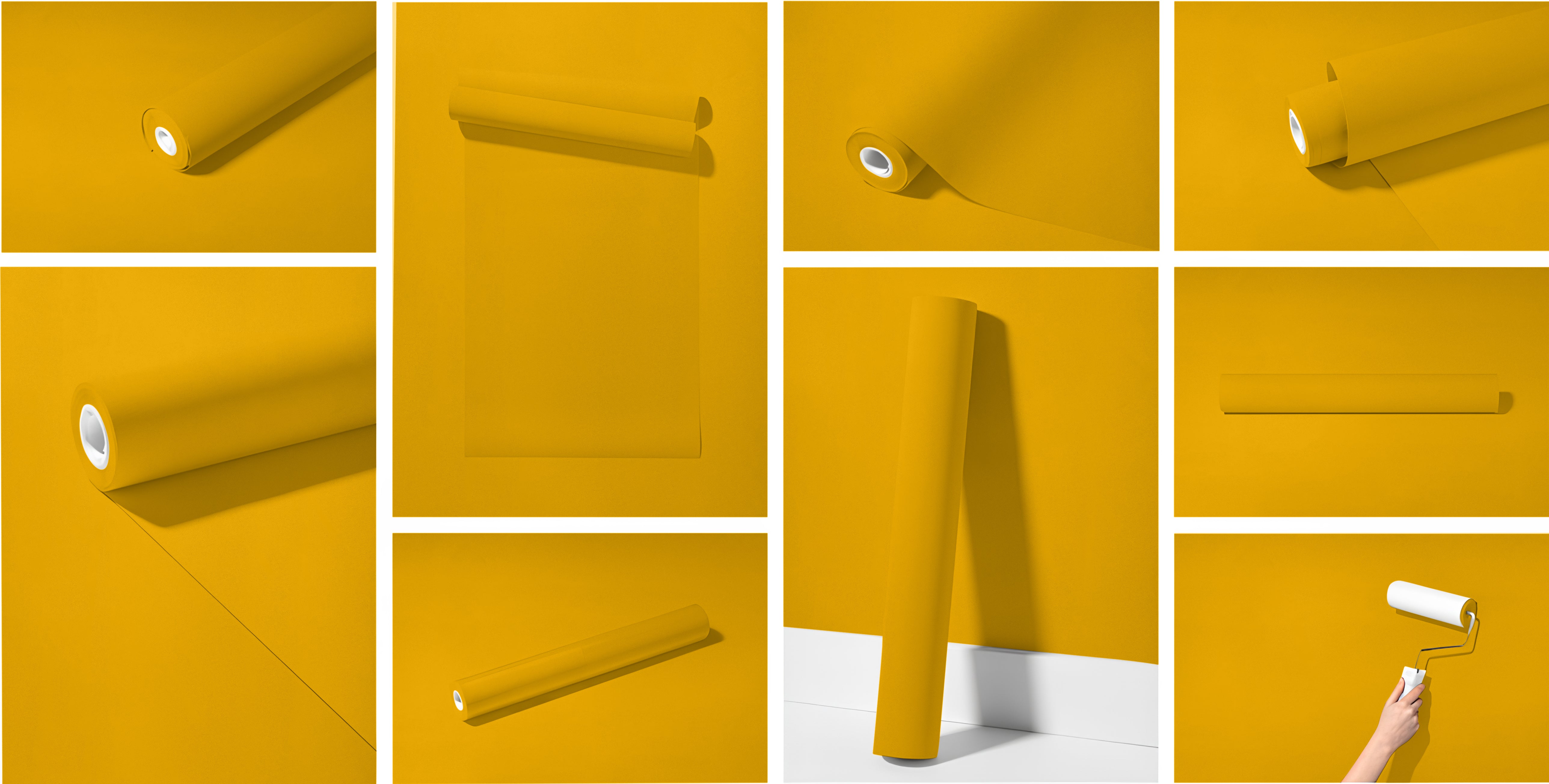Peel & Stick Removable Re-usable Paint - Color RAL 1032 Broom Yellow - offRAL™ - RALRAW LLC, USA