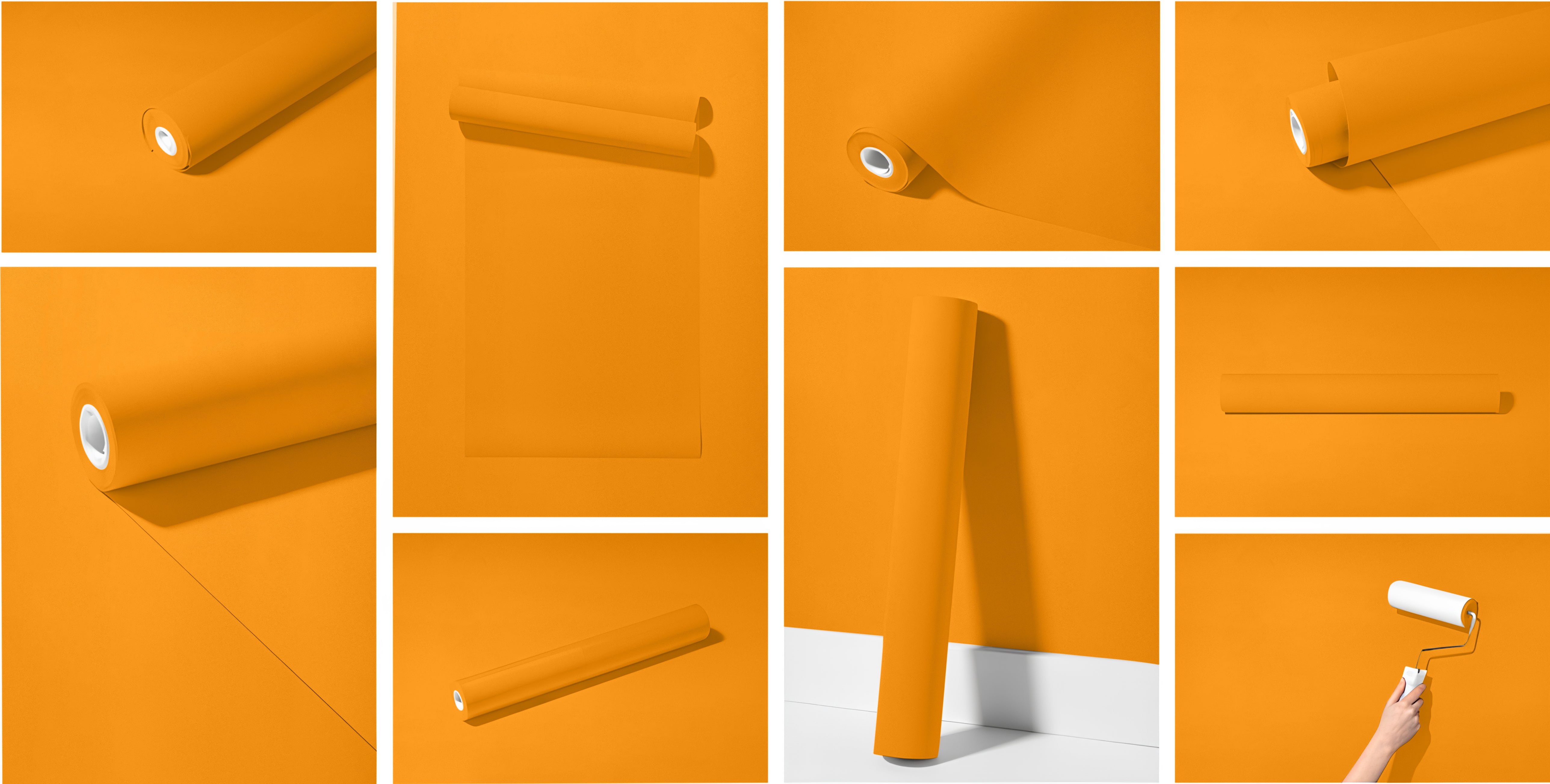 Peel & Stick Removable Re-usable Paint - Color RAL 1033 Dahlia Yellow - offRAL™ - RALRAW LLC, USA