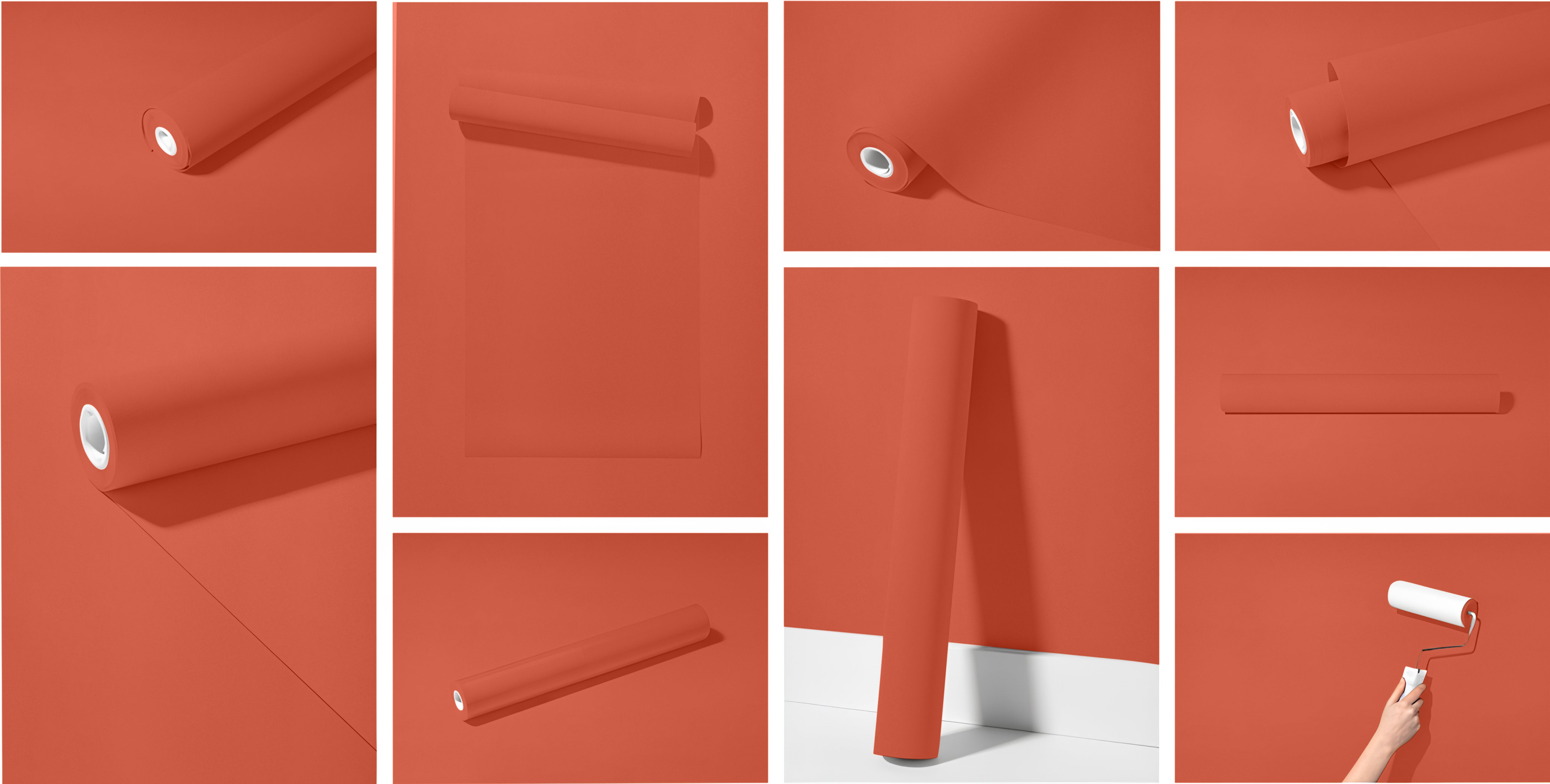 Peel & Stick Removable Re-usable Paint - Color RAL 2012 Salmon Orange - offRAL™ - RALRAW LLC, USA