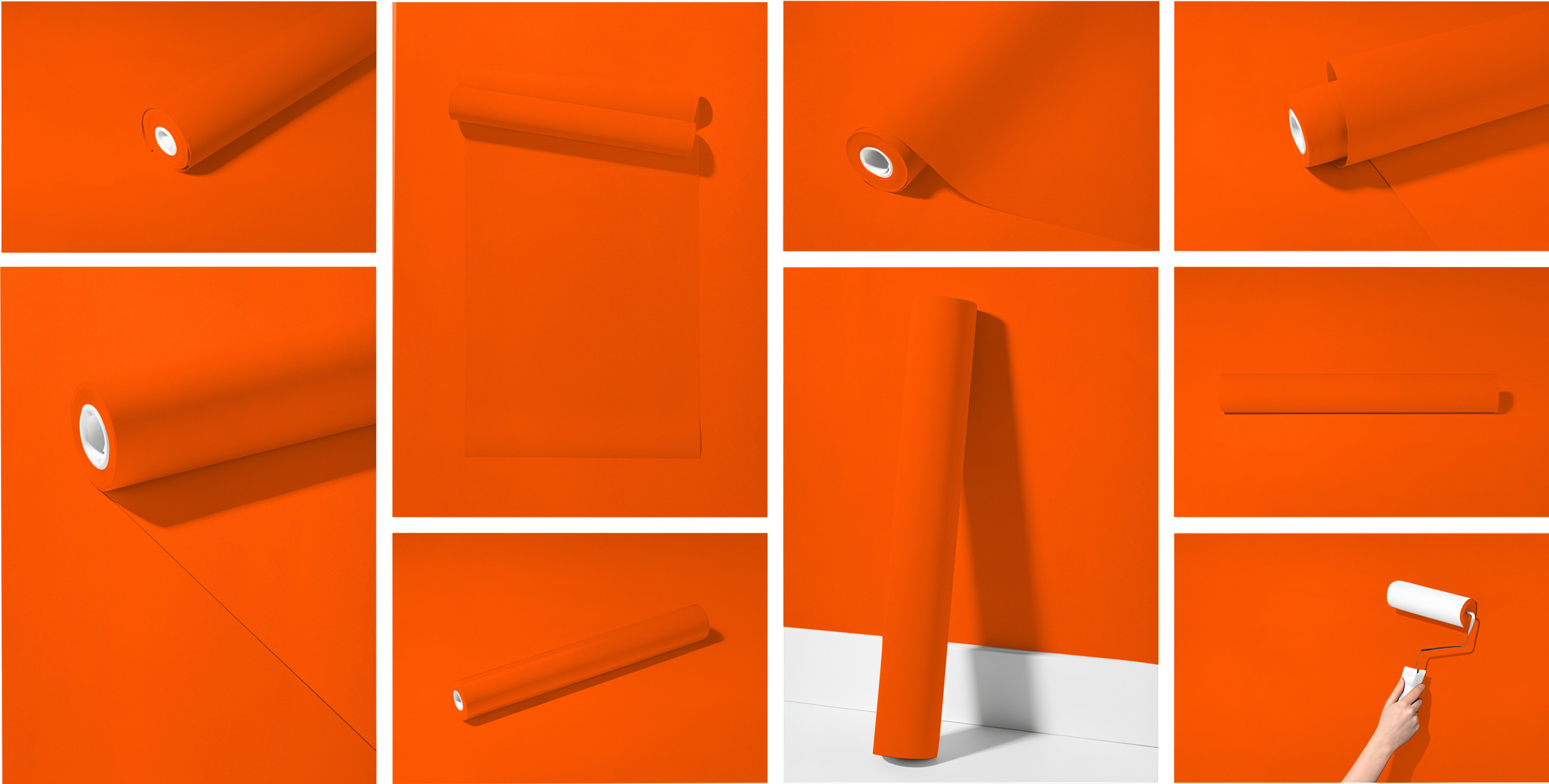 Peel & Stick Removable Re-usable Paint - Color RAL 2017 RAL Orange - offRAL™ - RALRAW LLC, USA