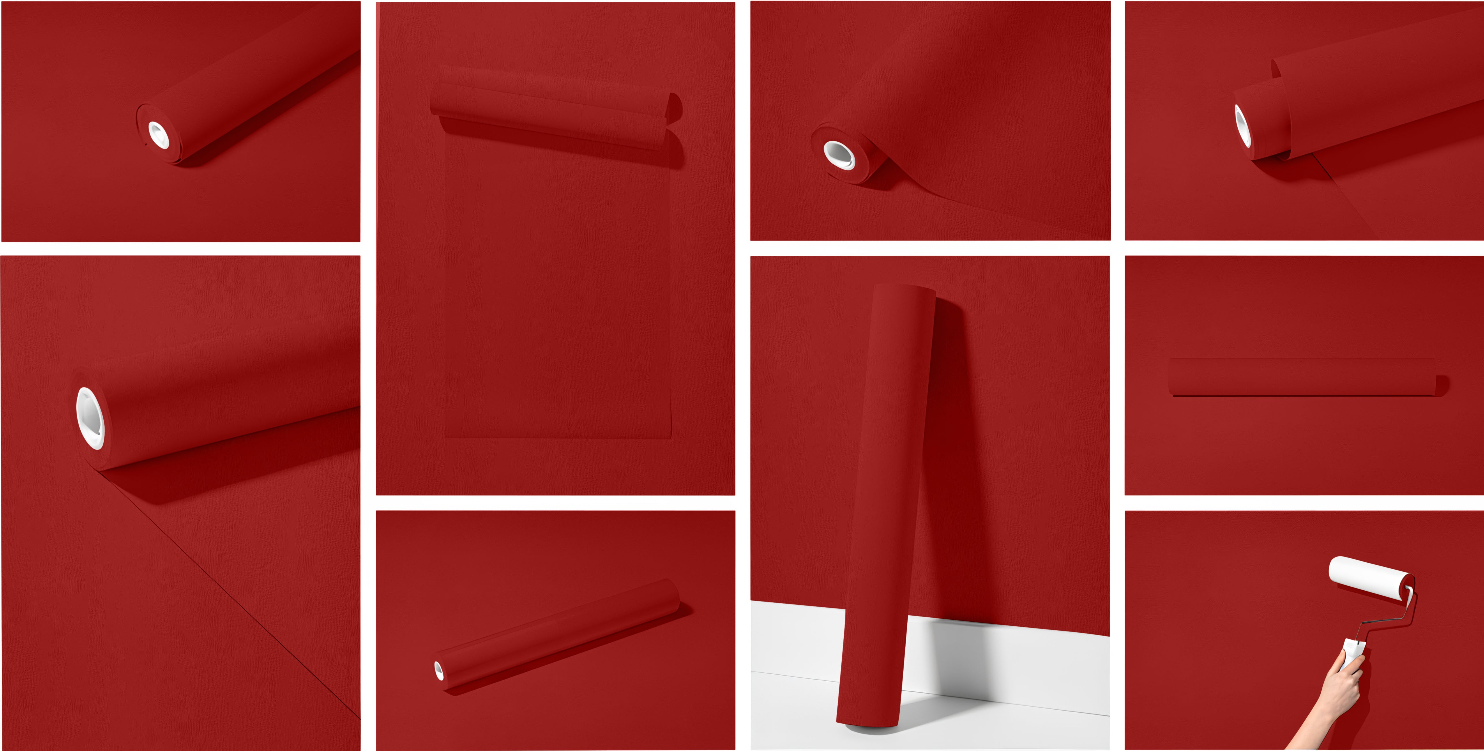 Peel & Stick Removable Re-usable Paint - Color RAL 3001 Signal Red - offRAL™ - RALRAW LLC, USA