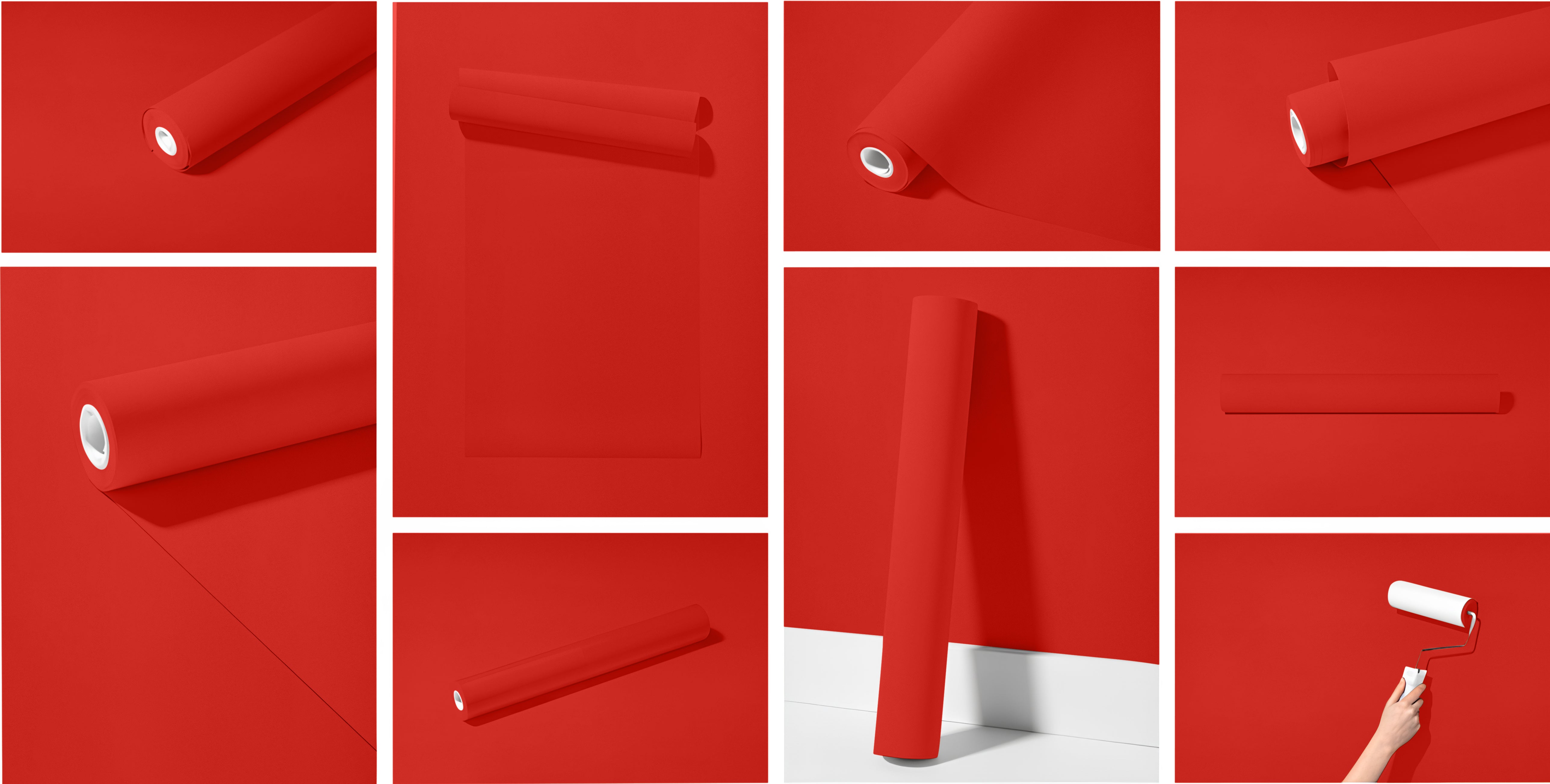 Peel & Stick Removable Re-usable Paint - Color RAL 3028 Pure Red - offRAL™ - RALRAW LLC, USA